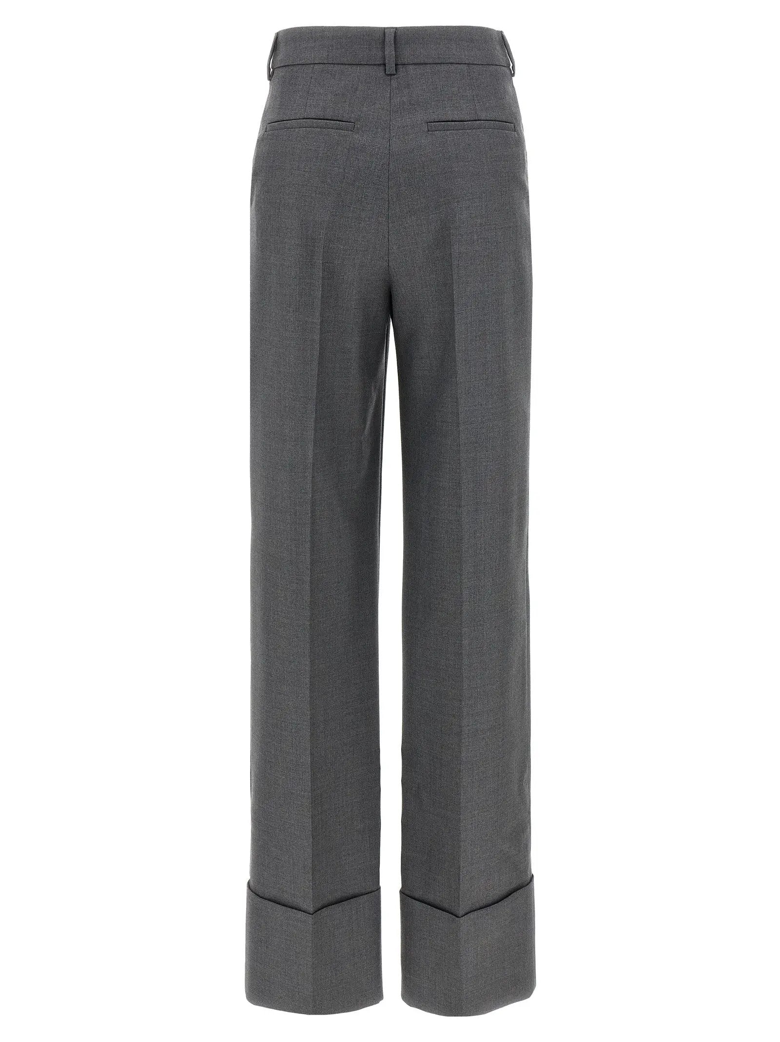 Valentino Garavani Gray Virgin Wool Dress Pants