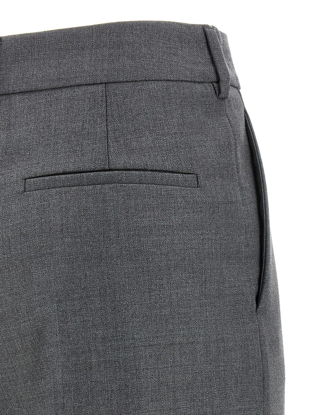 Valentino Garavani Gray Virgin Wool Dress Pants