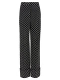 Valentino Garavani Bicolor Viscose Casual Pants