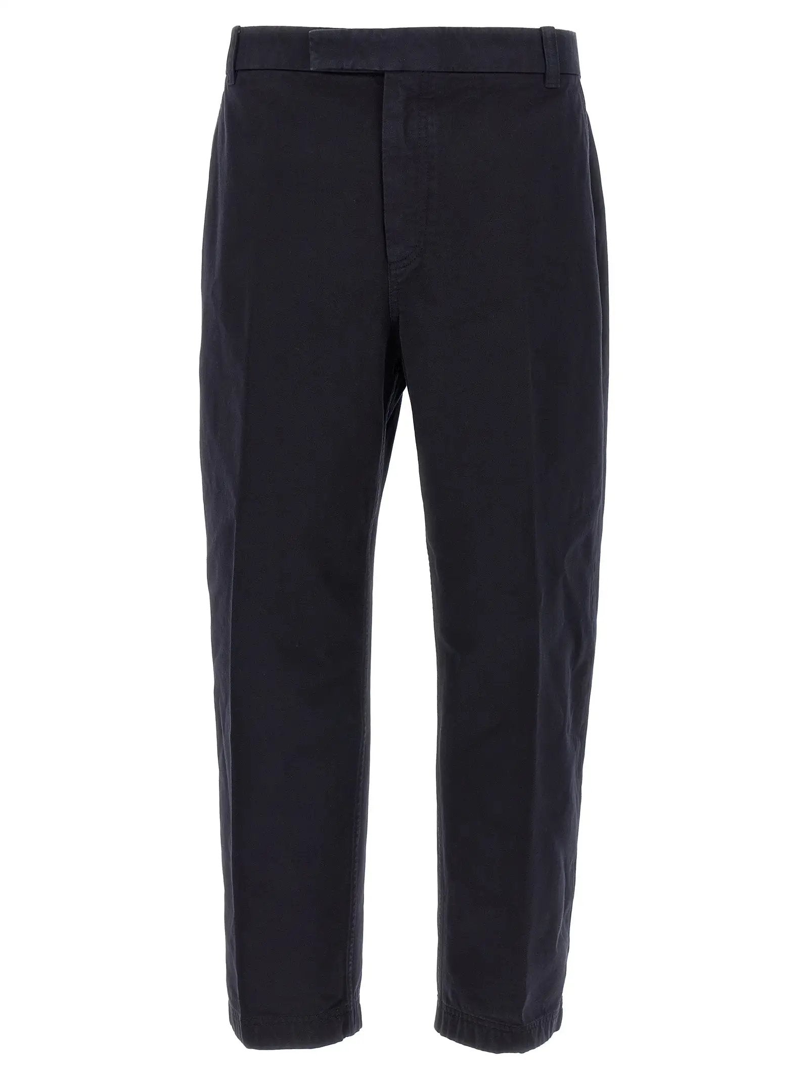 Thom Browne Blue Cotton Casual Pants