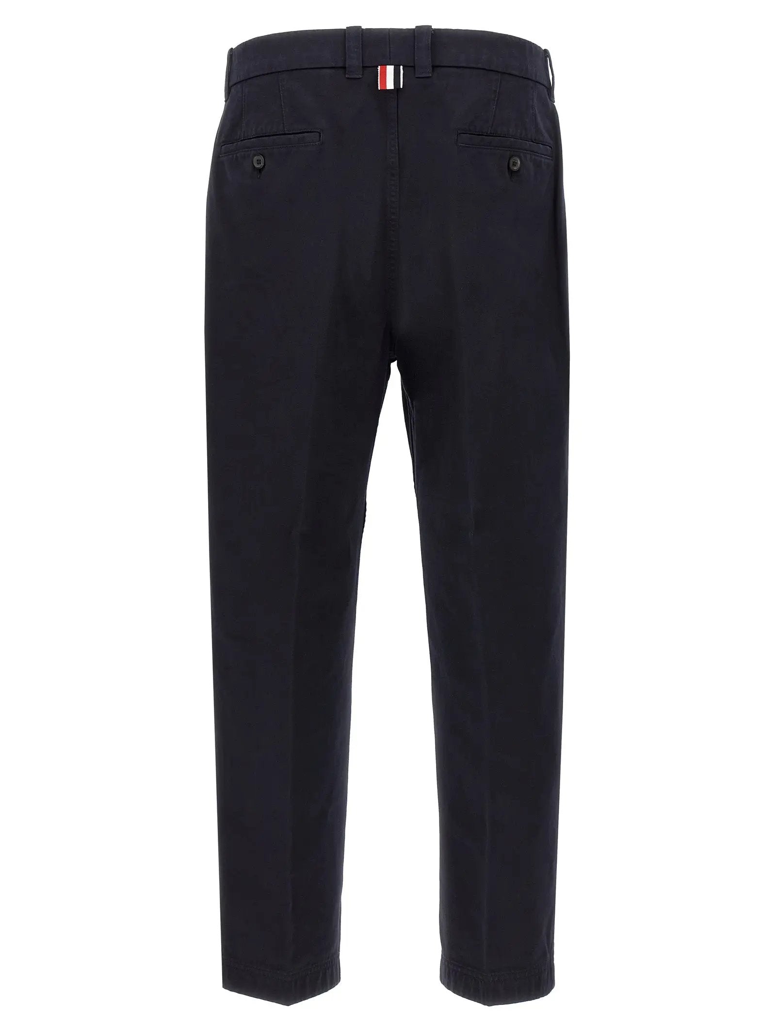 Thom Browne Blue Cotton Casual Pants