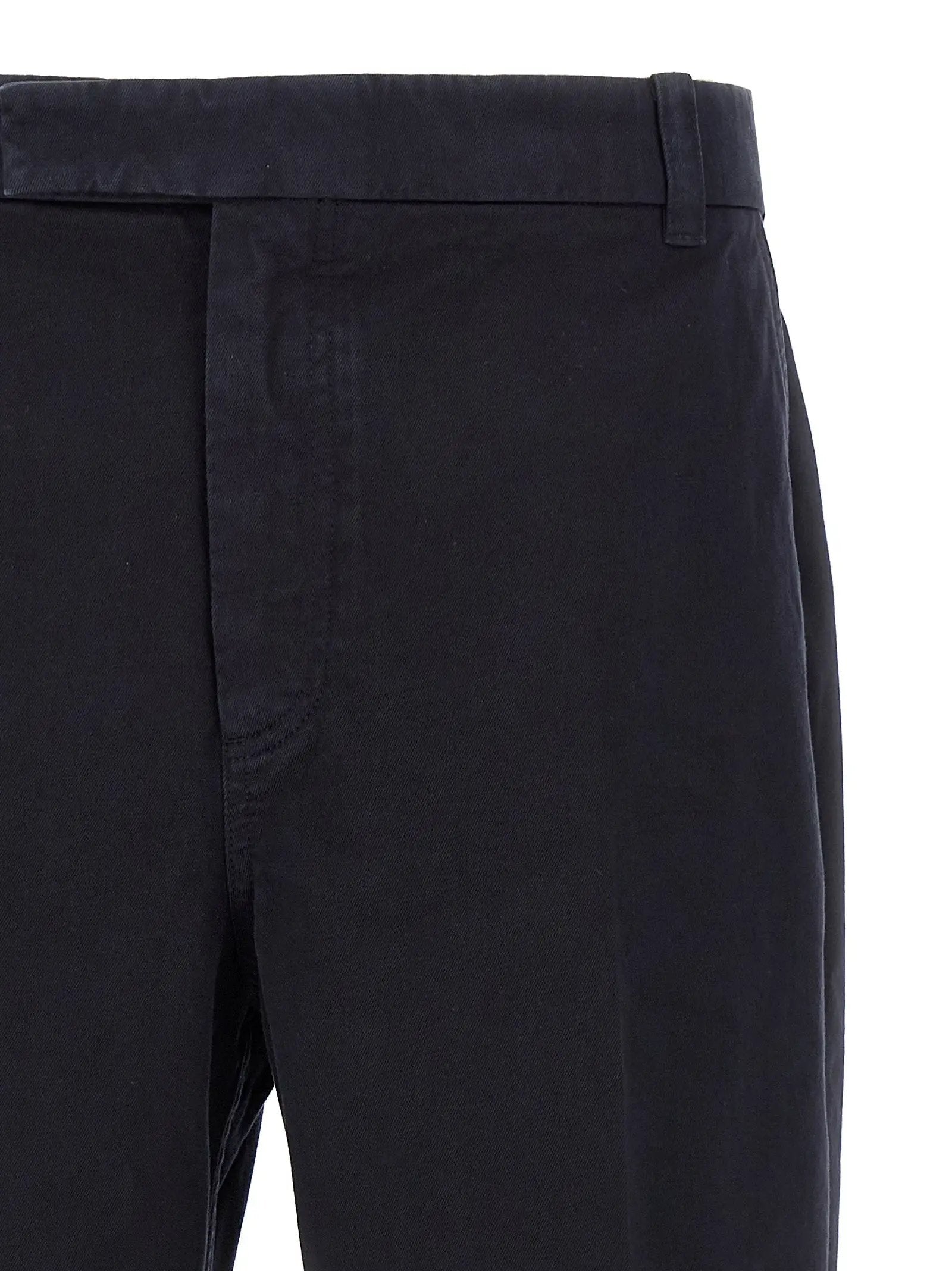 Thom Browne Blue Cotton Casual Pants