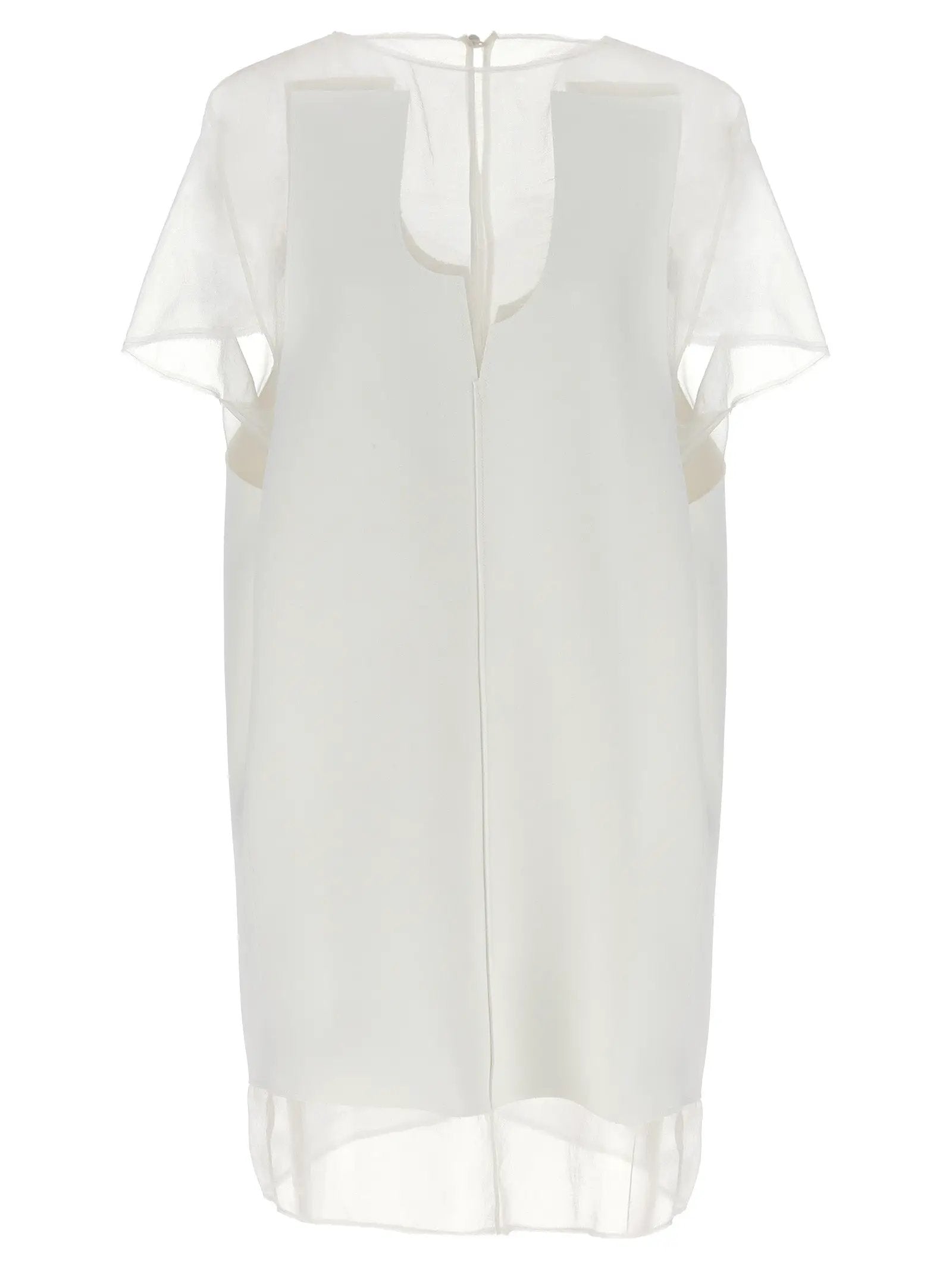 Khaite White Polyester Short Dress