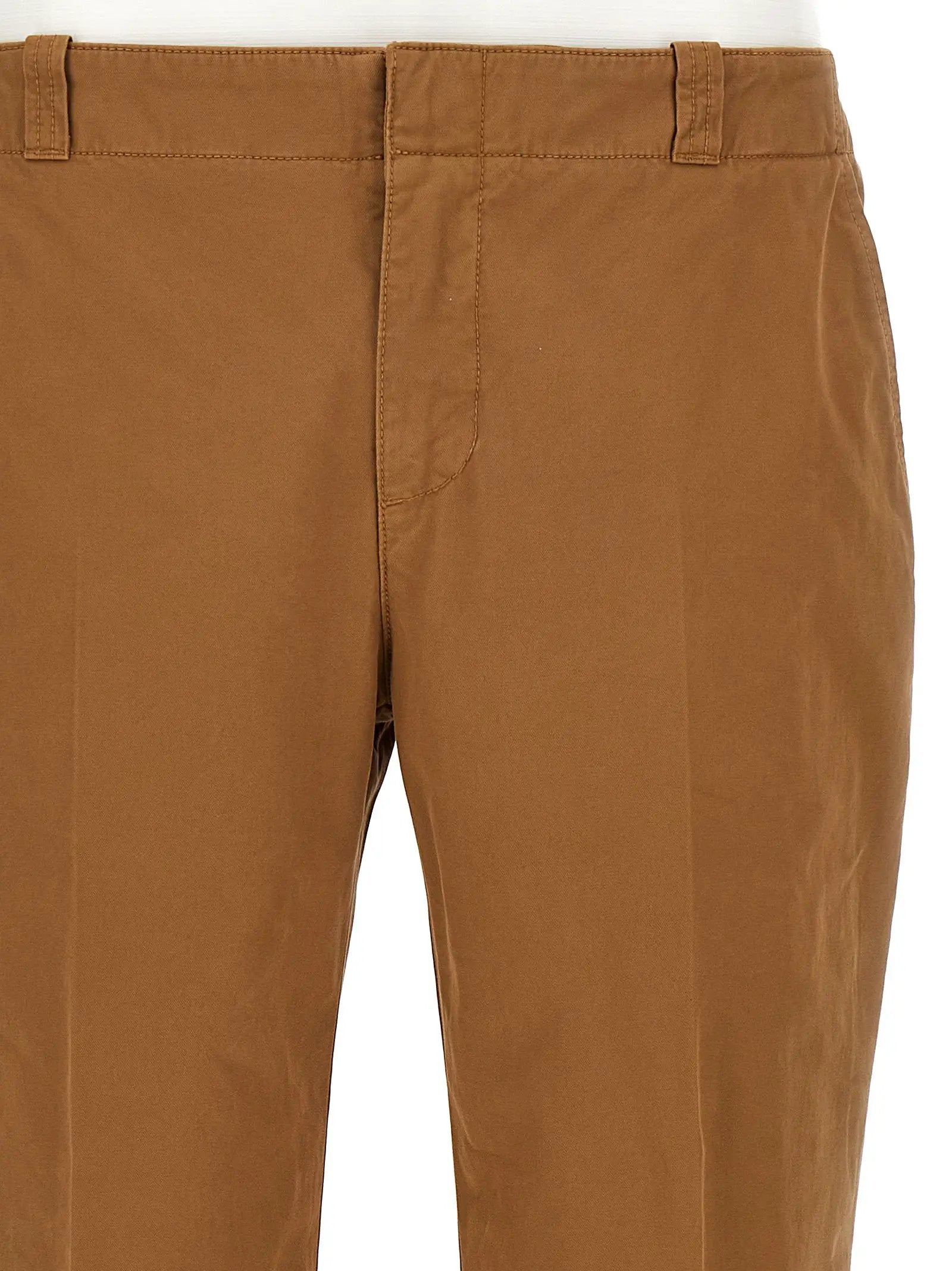 Alexander McQueen Brown Cotton Chino Pants