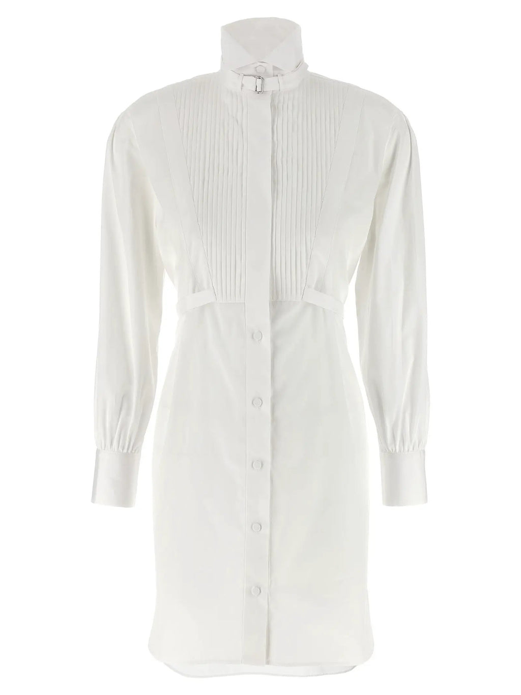 Alexander McQueen White Cotton Midi Dress