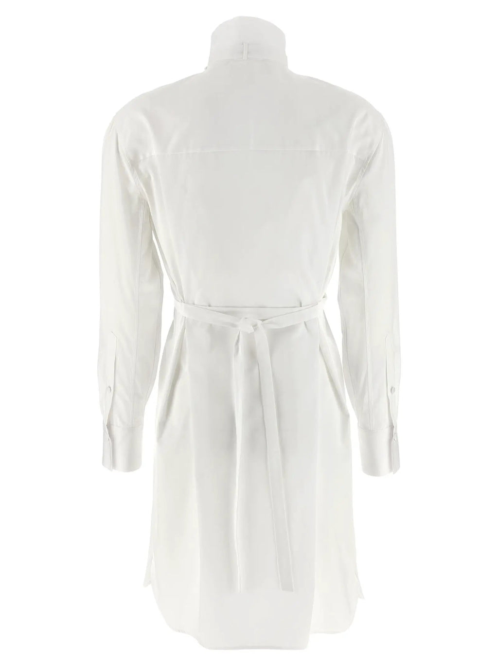 Alexander McQueen White Cotton Midi Dress
