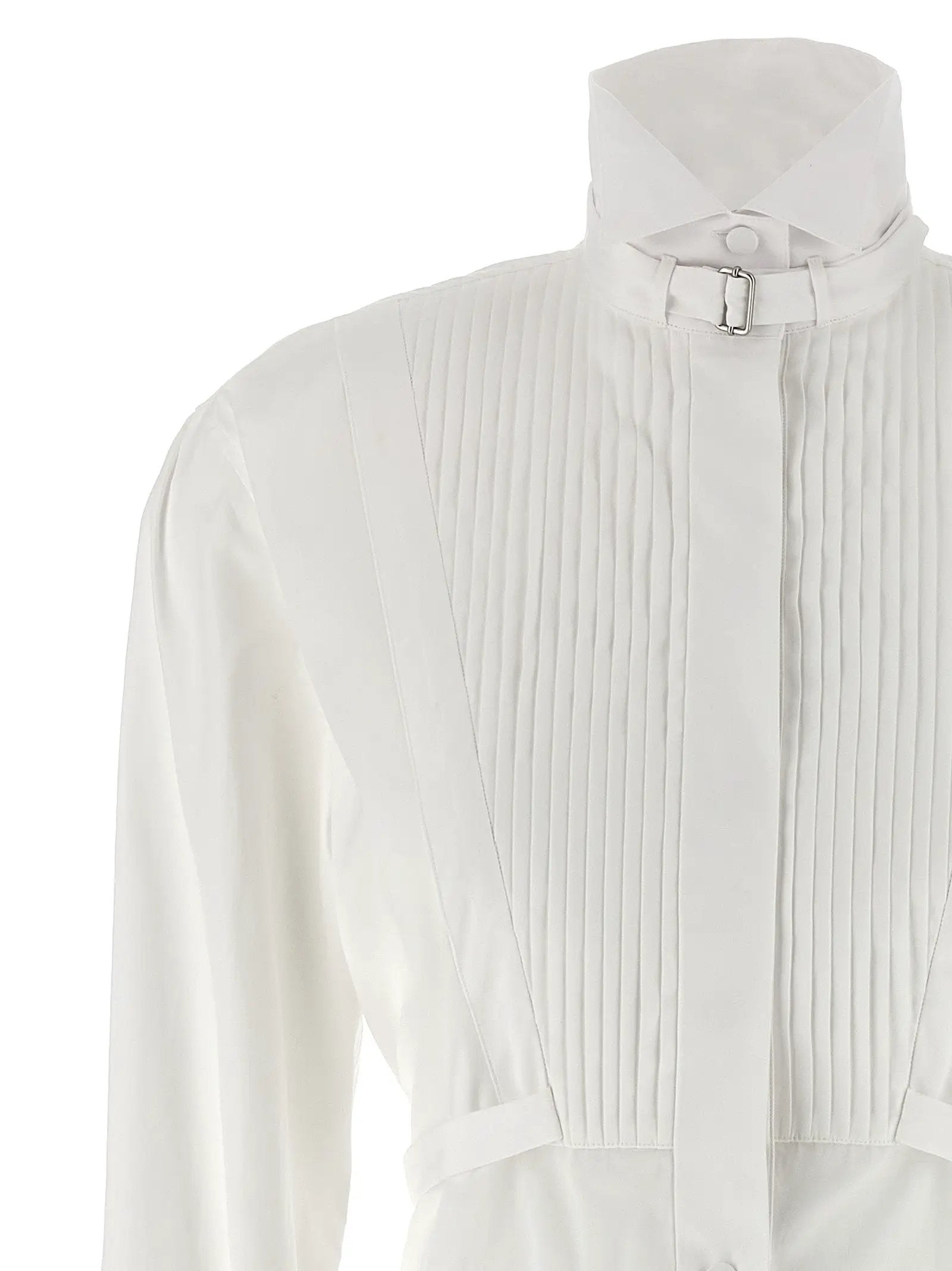 Alexander McQueen White Cotton Midi Dress
