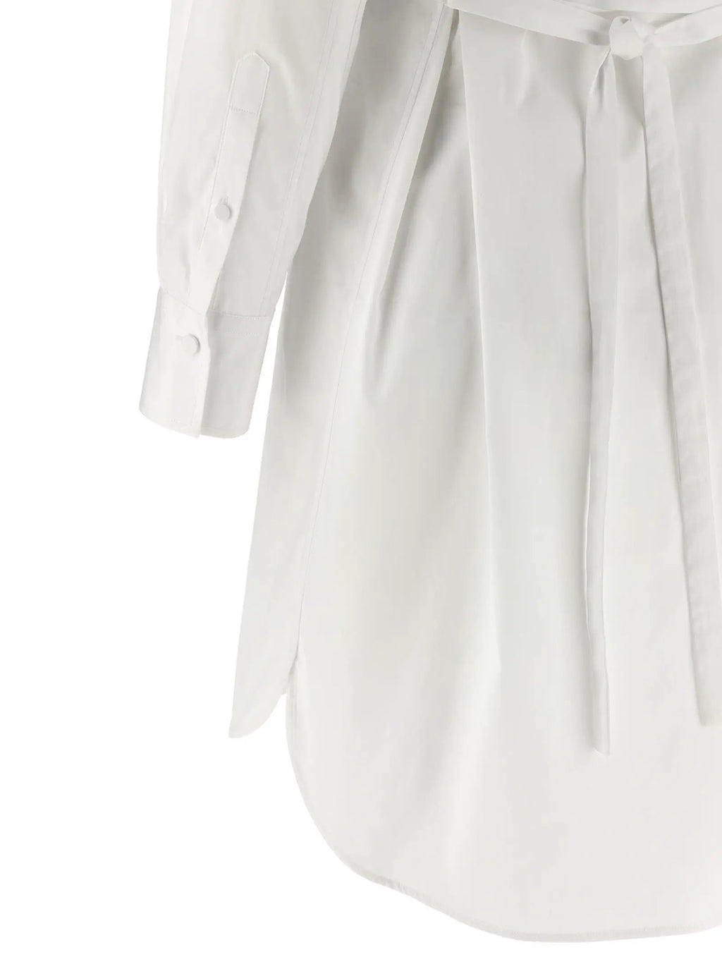 Alexander McQueen White Cotton Midi Dress