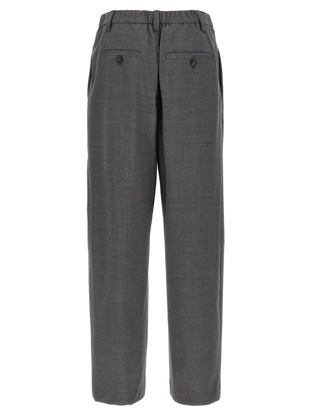Brunello Cucinelli Gray Virgin Wool Casual Pants