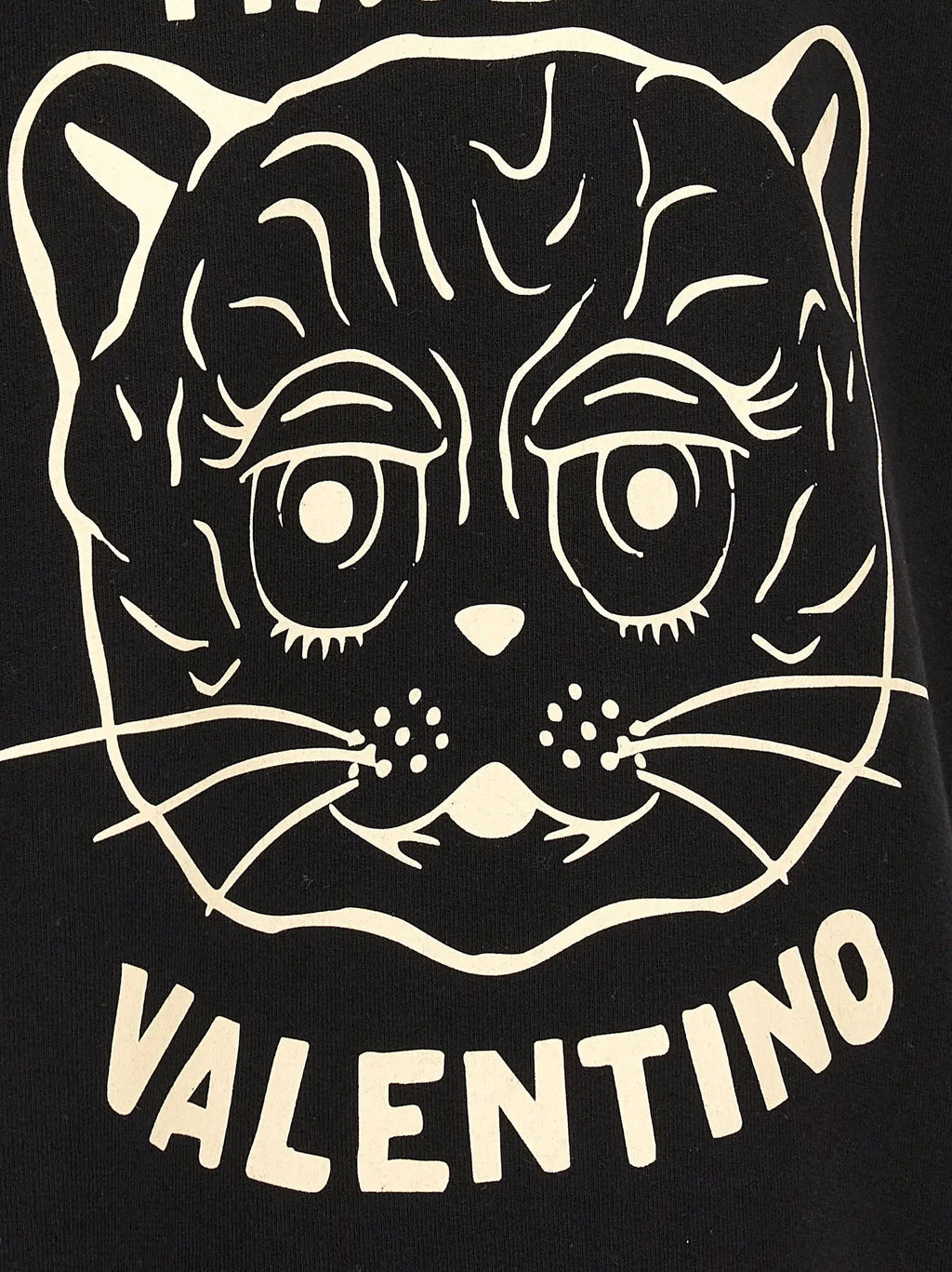 Valentino Garavani Black Cotton Sweatshirt