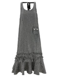 Ganni Black Polyester Midi Dress