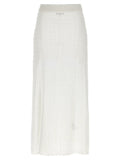 Ganni White Polyamide Mini Skirt