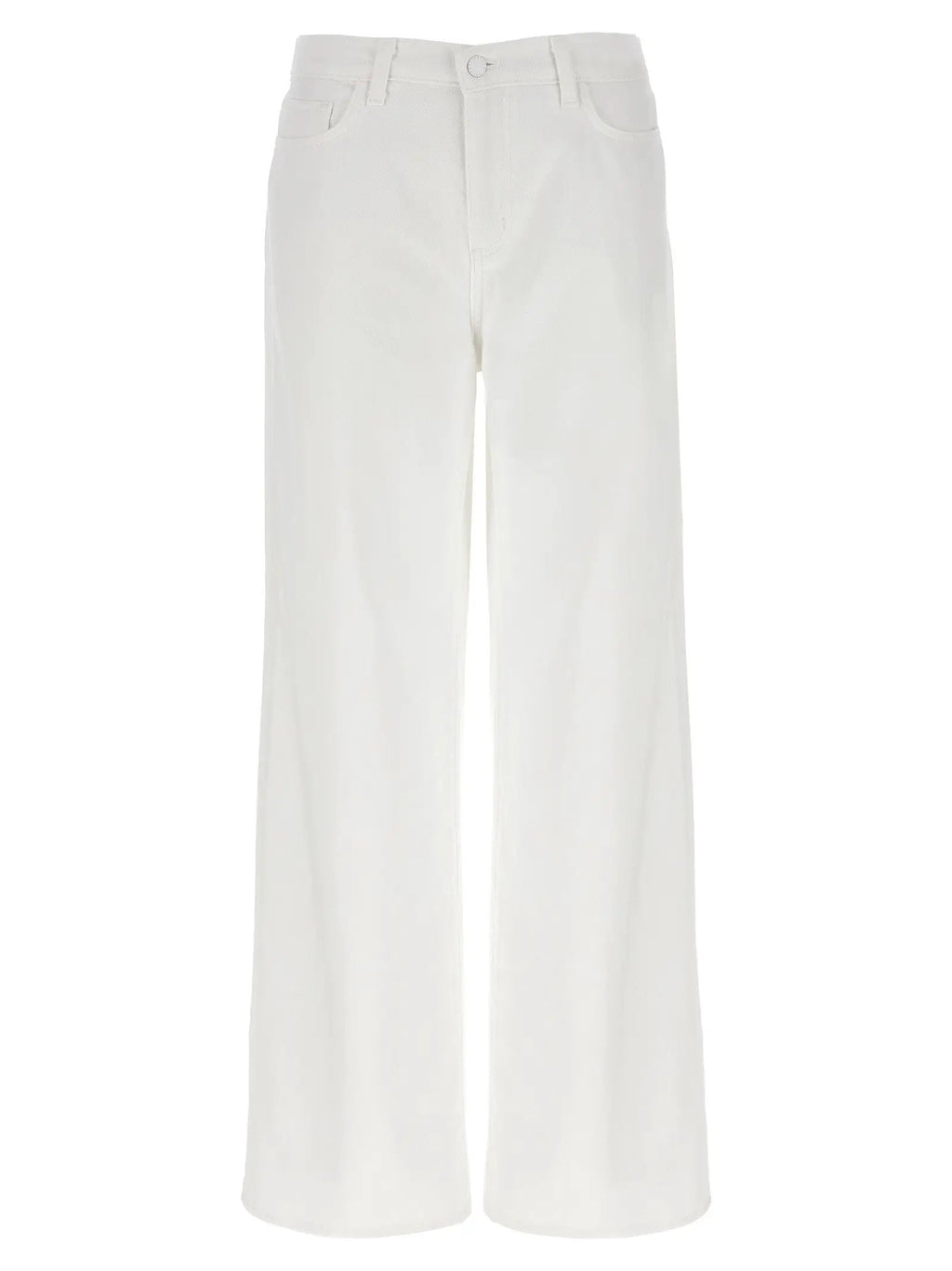 L'Agence White Cotton High-Waisted Jean