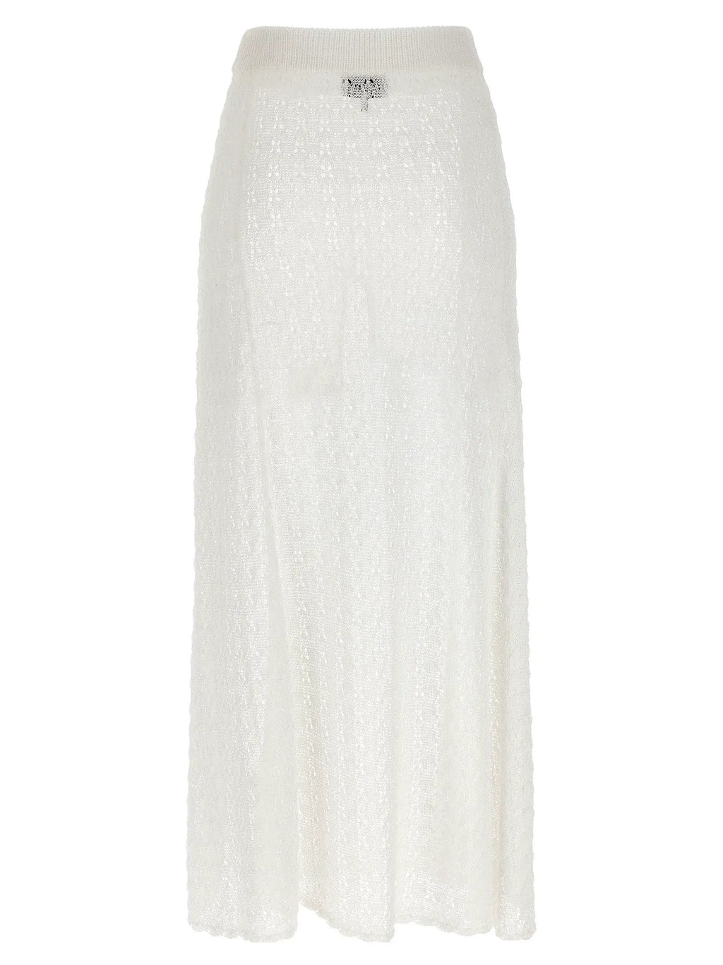 Ganni White Polyamide Mini Skirt