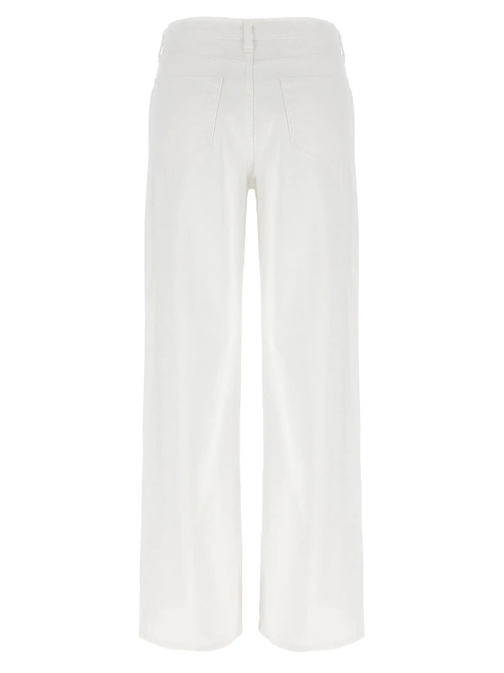 L'Agence White Cotton High-Waisted Jean