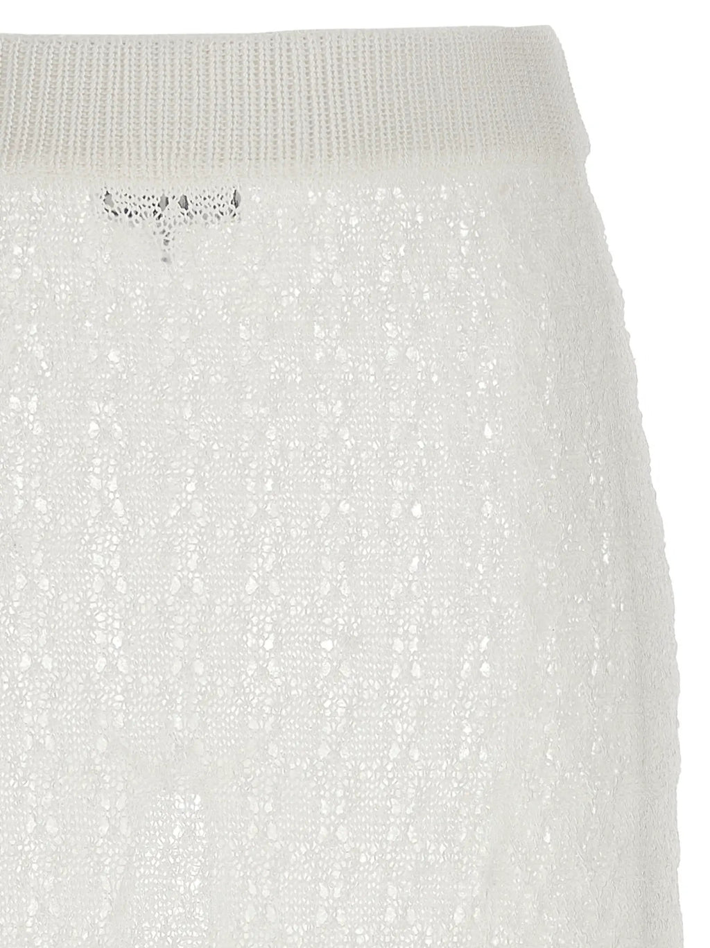 Ganni White Polyamide Mini Skirt