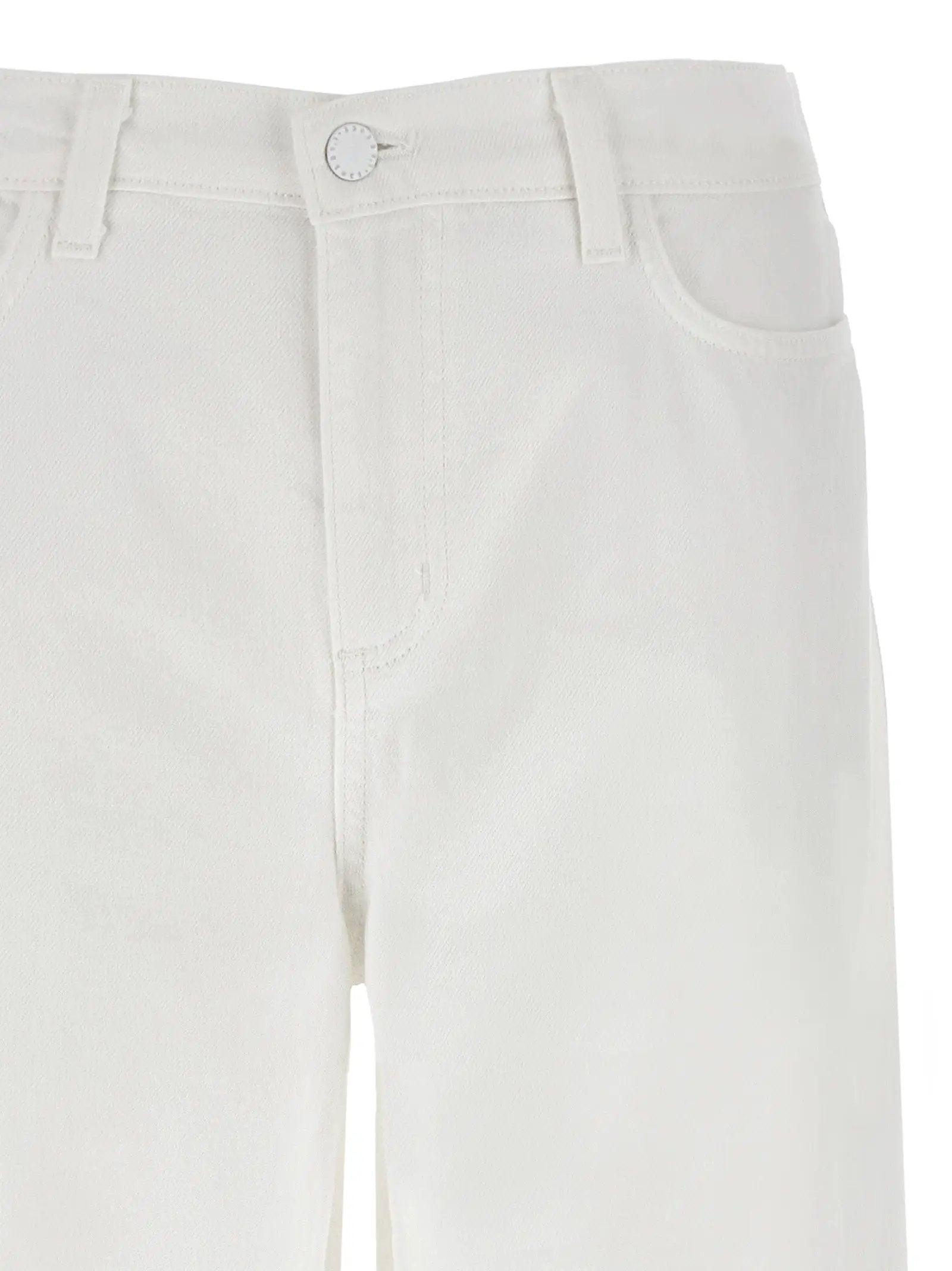 L'Agence White Cotton High-Waisted Jean