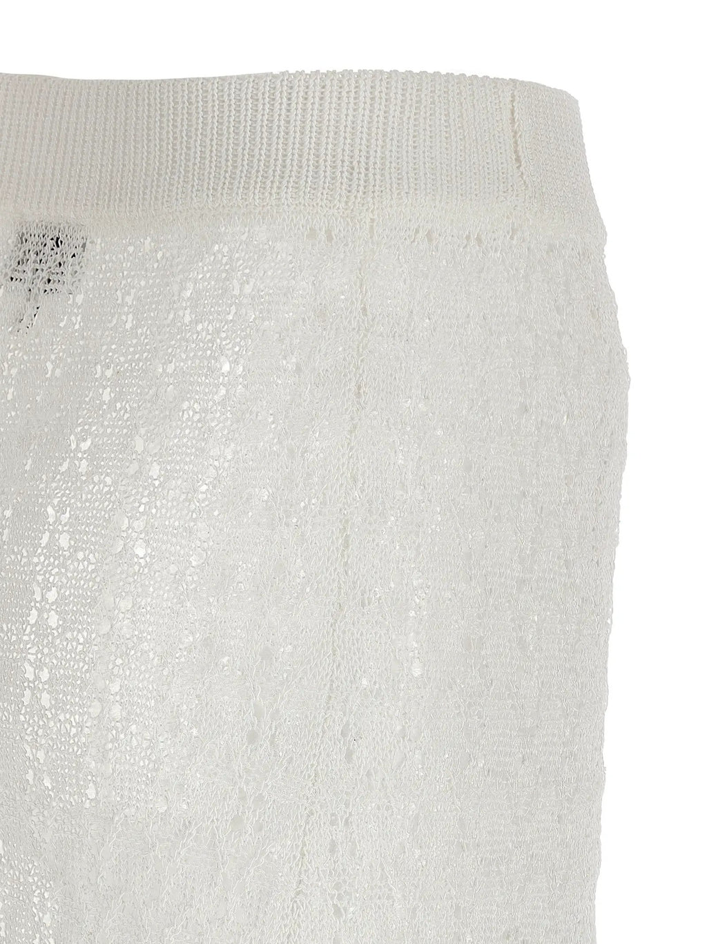 Ganni White Polyamide Mini Skirt