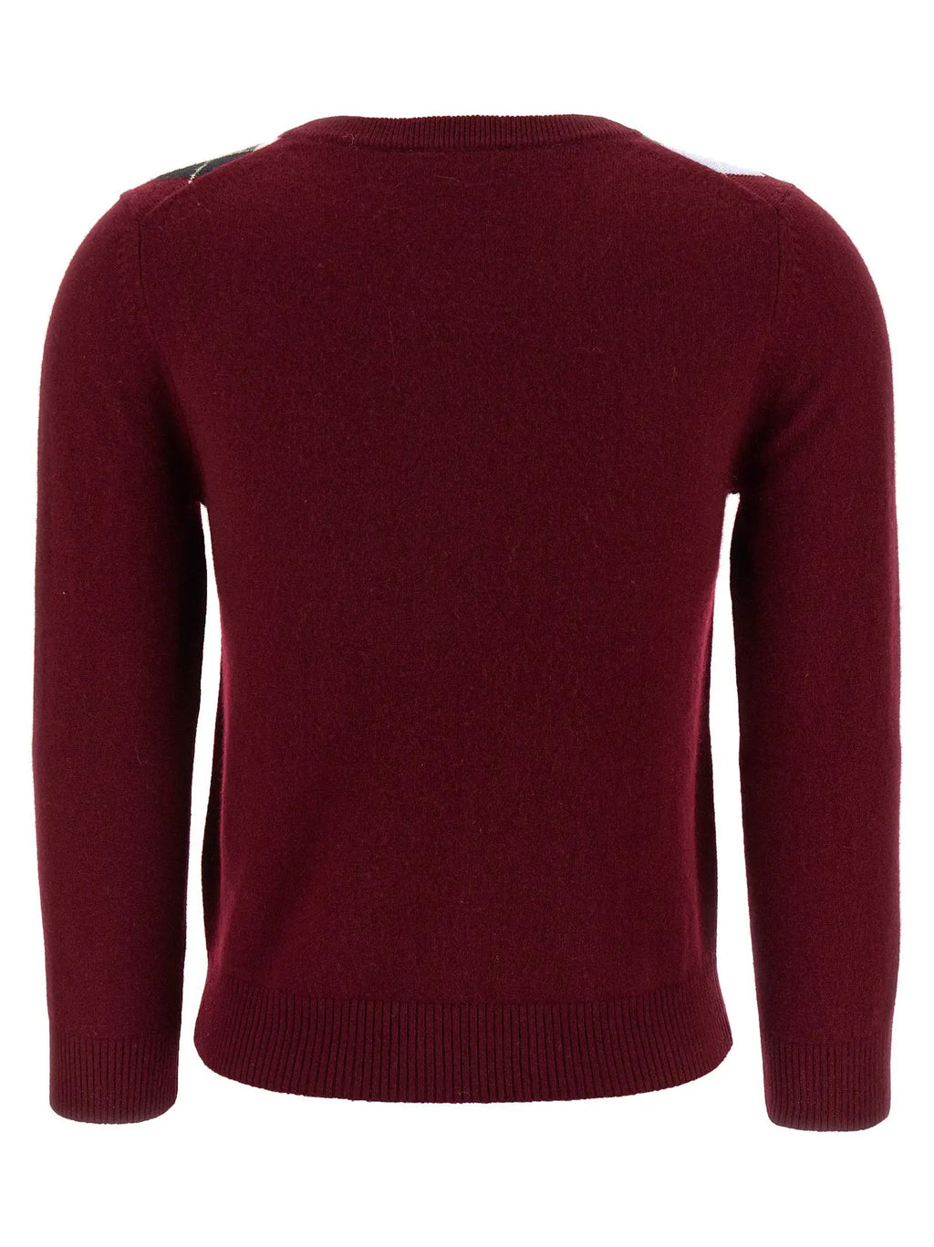 Ganni Bordeaux Merino Wool Cardigan
