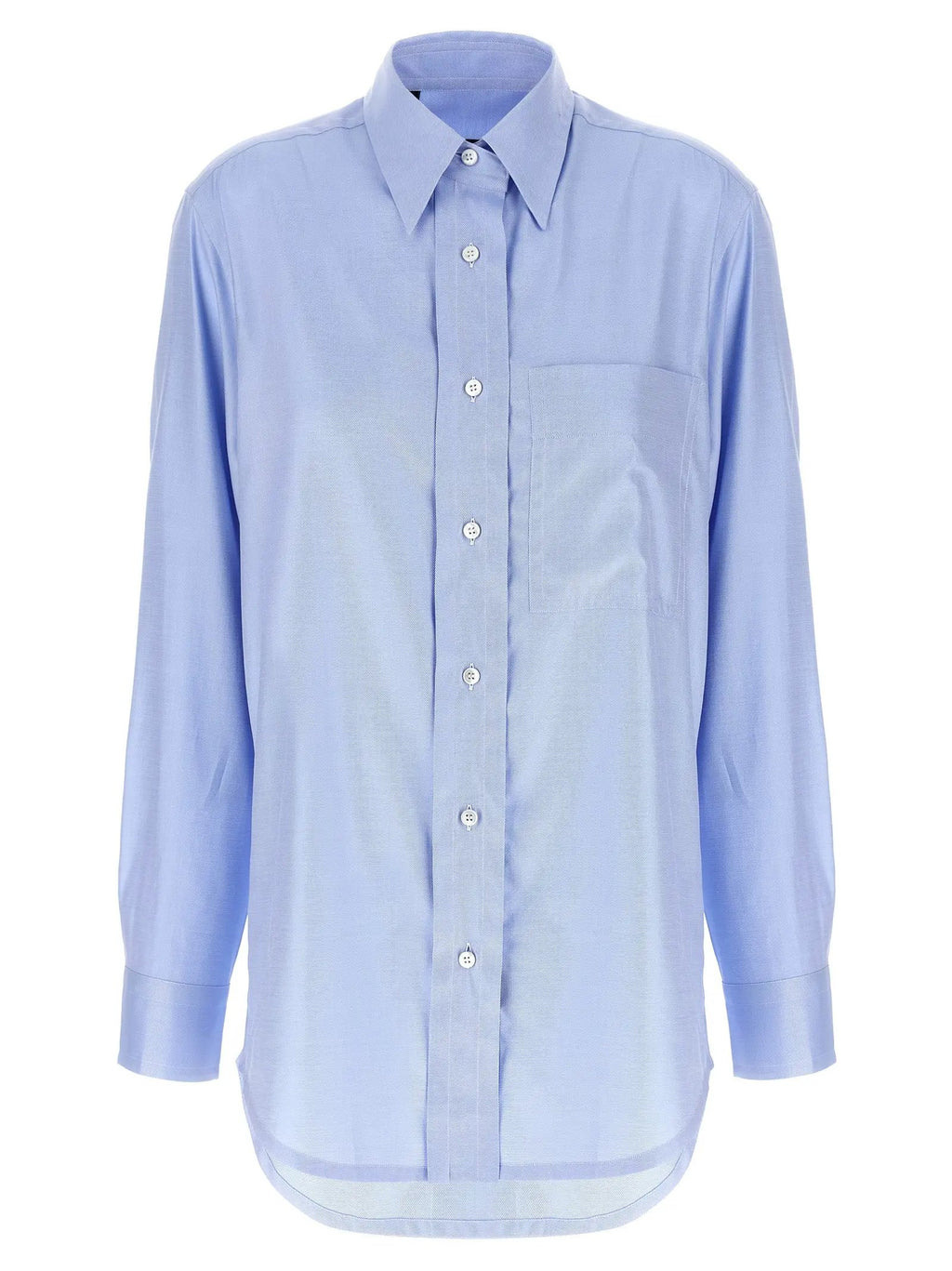 Brioni Blue Cotton Blouse