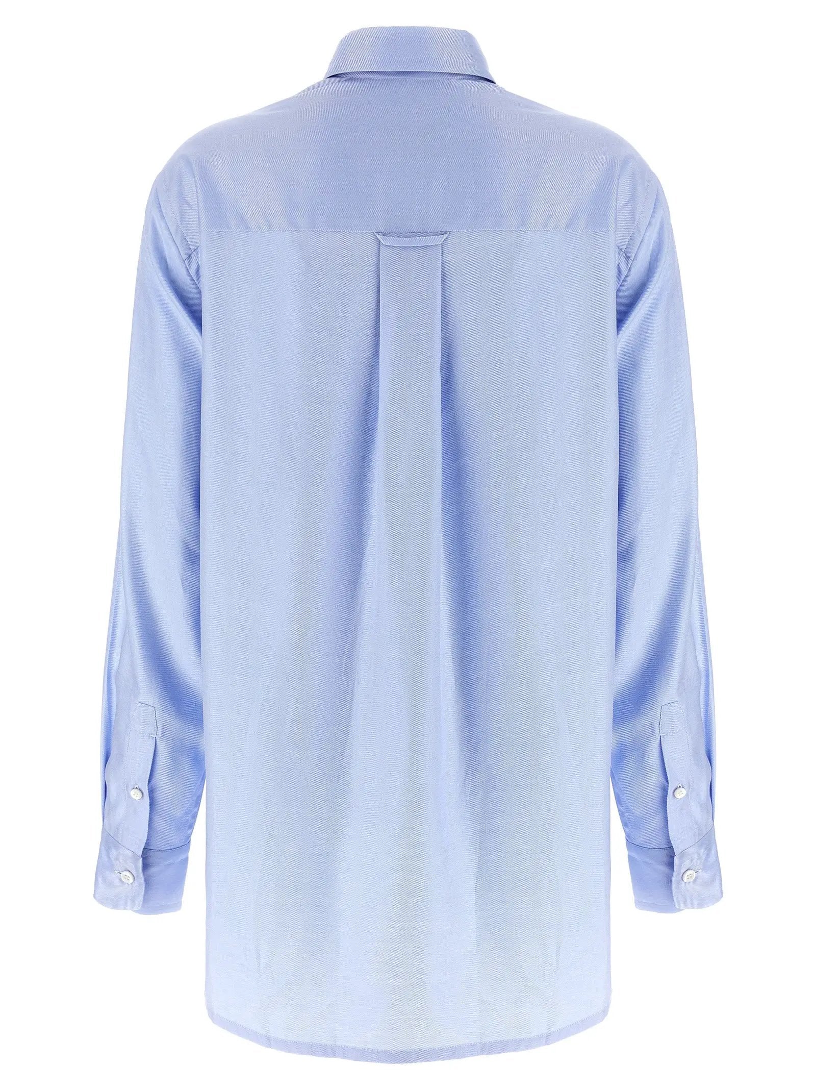 Brioni Blue Cotton Blouse