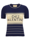 Valentino Garavani Blue Cotton T-Shirt