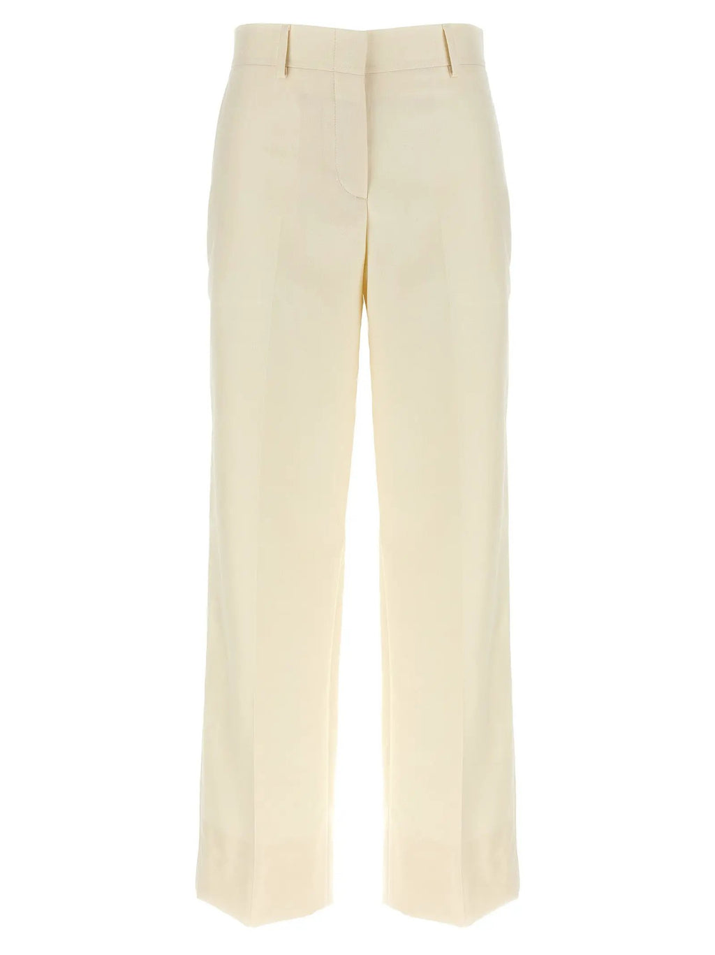 Brioni White Wool Dress Pants
