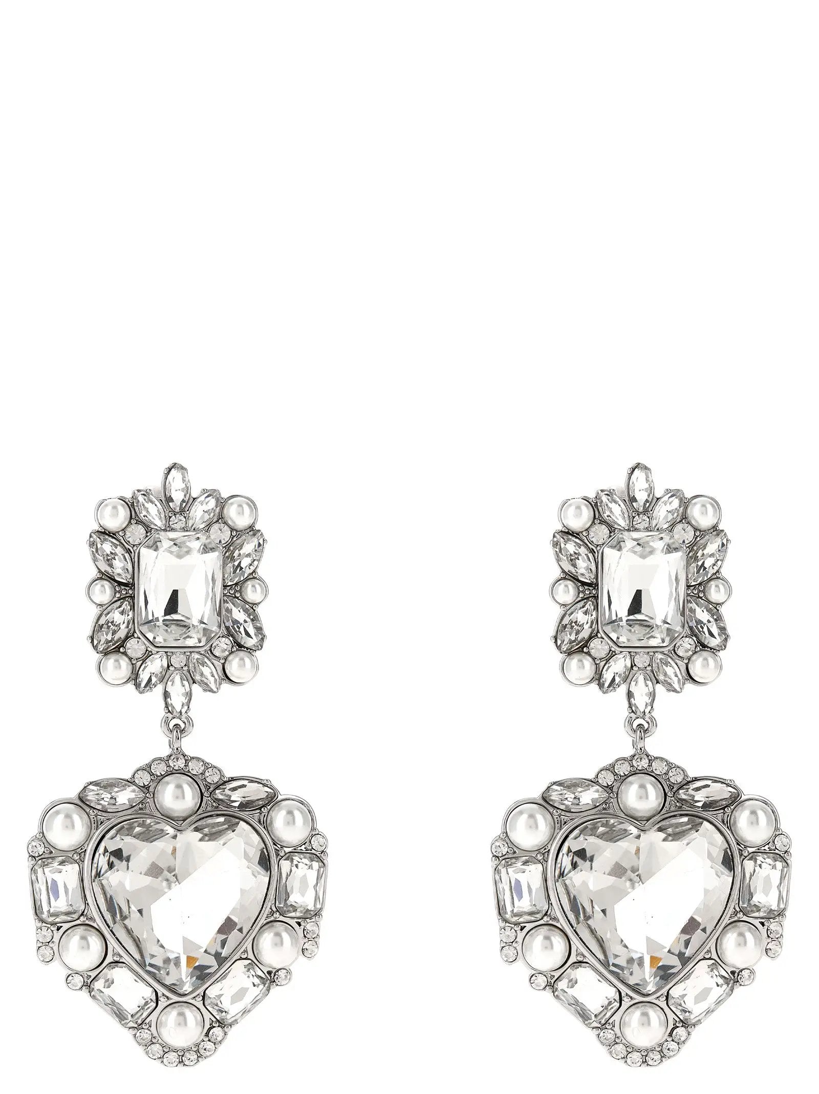 Self-Portrait Silver Cotton Earrings