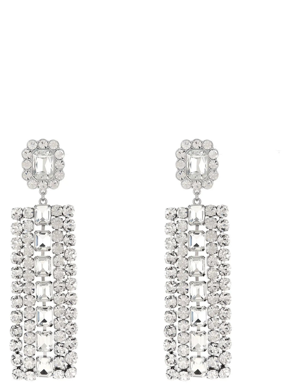 Self-Portrait Silver Cotton Earrings