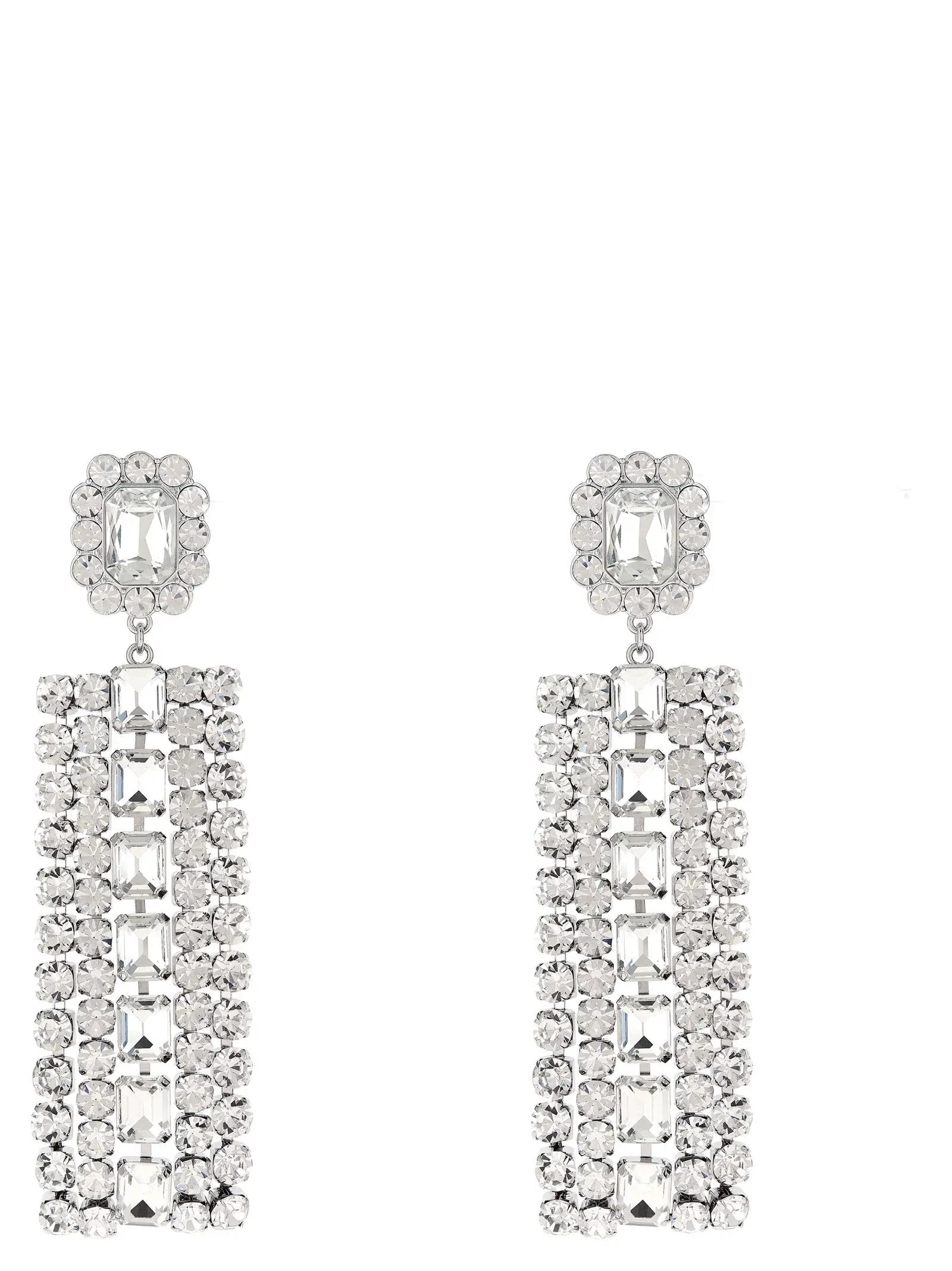Self-Portrait Silver Cotton Earrings