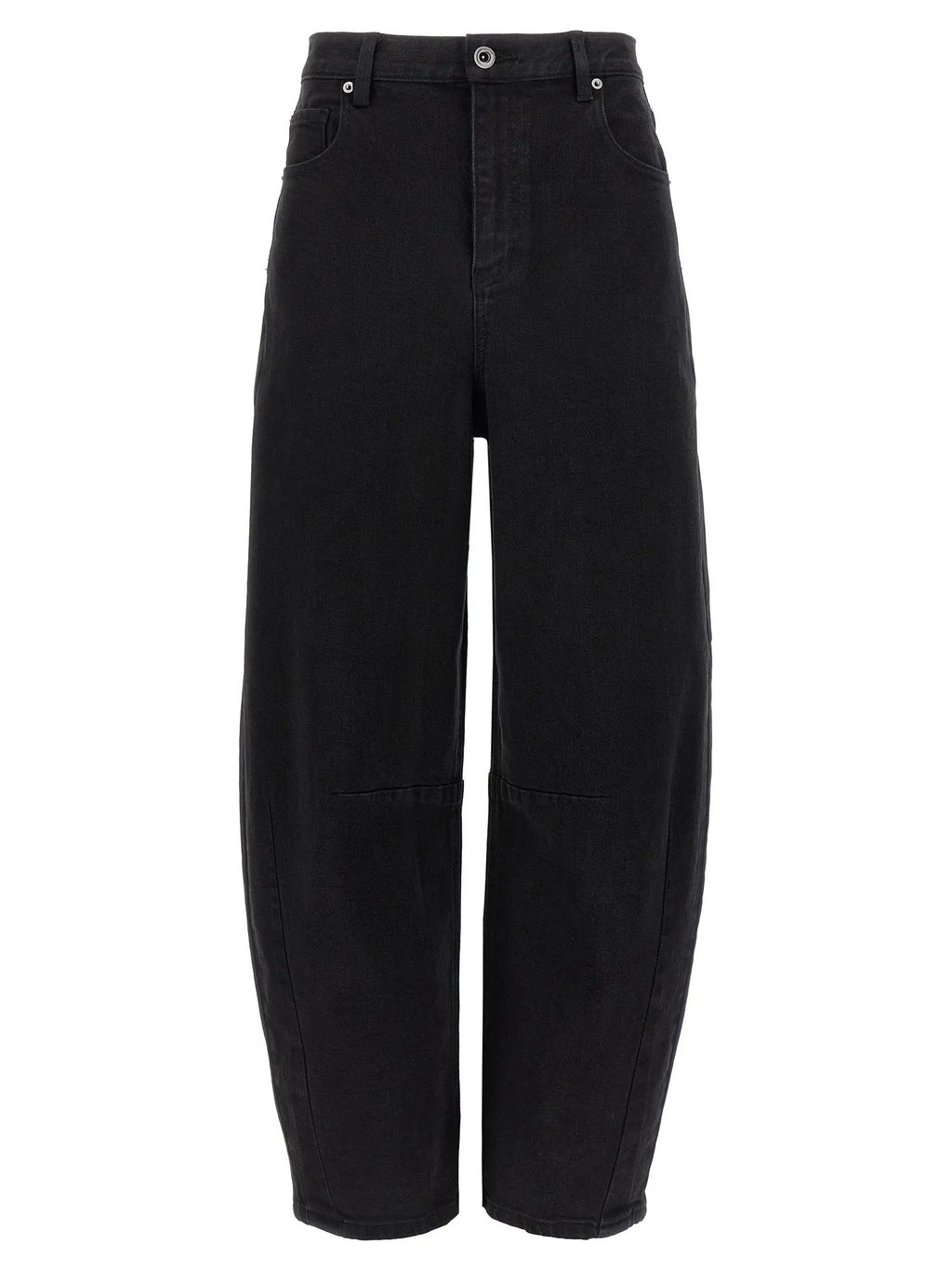 Self-Portrait Black Cotton High-Waisted Jean