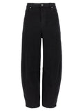 Self-Portrait Black Cotton High-Waisted Jean