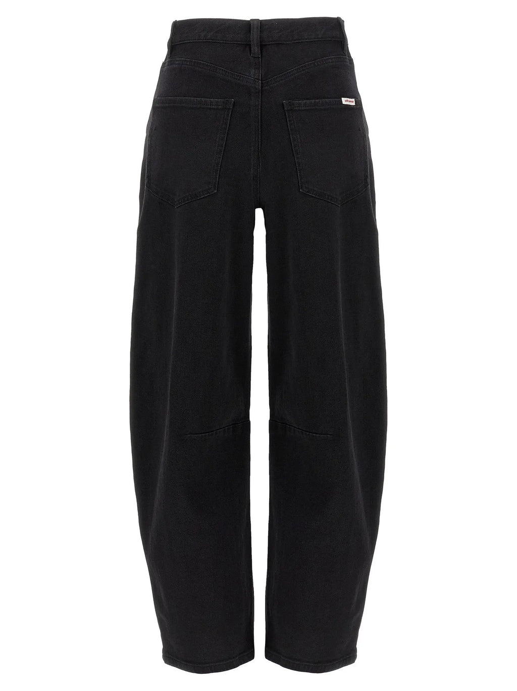 Self-Portrait Black Cotton High-Waisted Jean