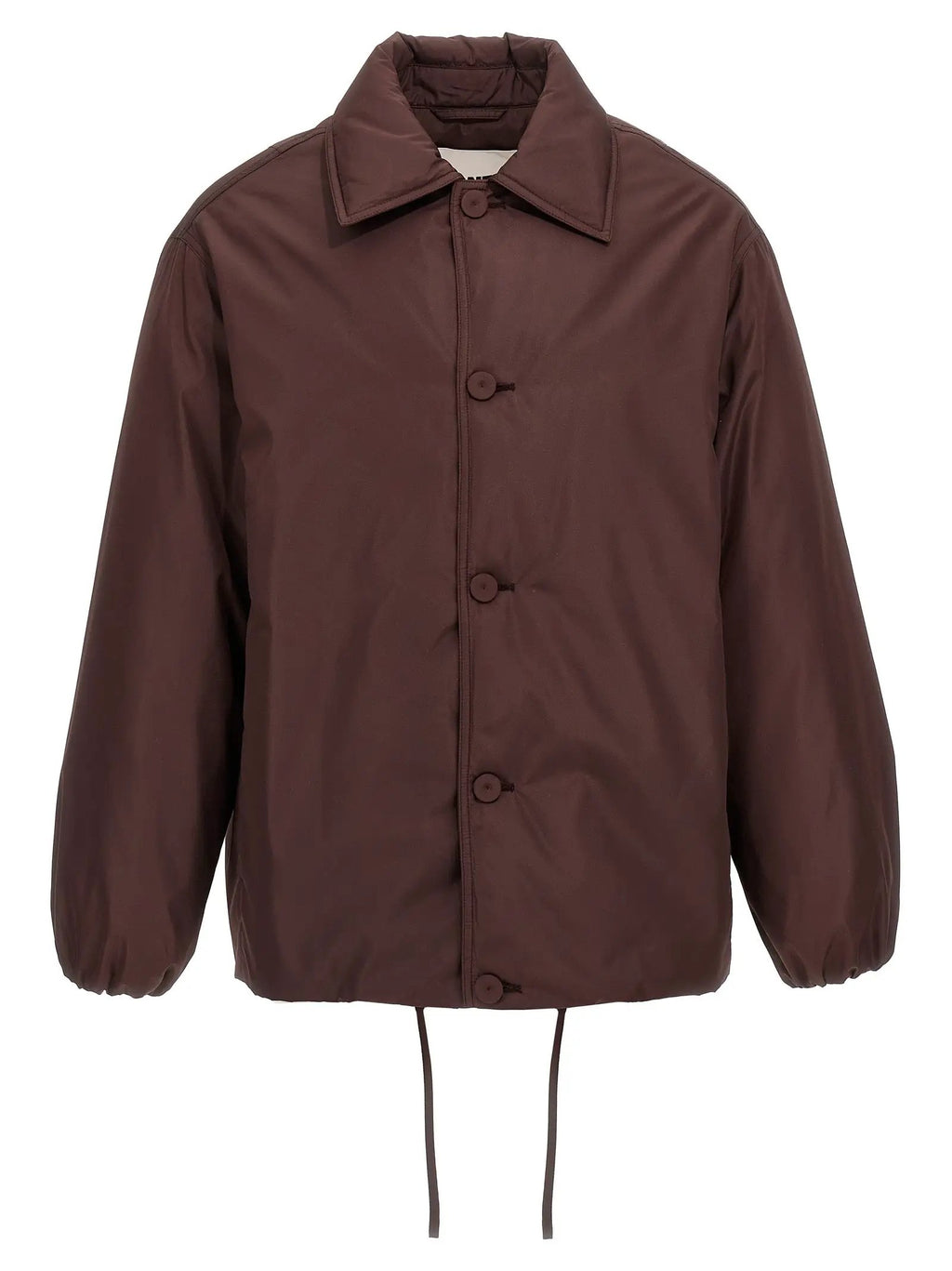 Jil Sander Brown Polyester Full-Length Jacket