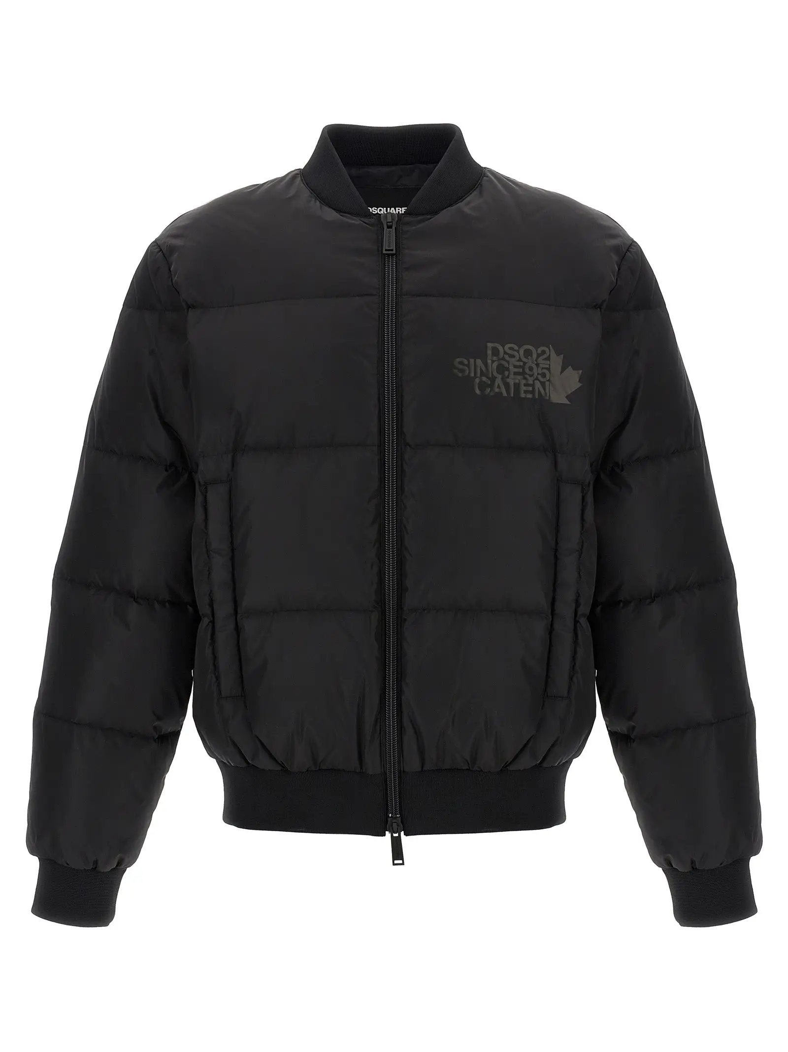 Dsquared² Black Polyamide Bomber