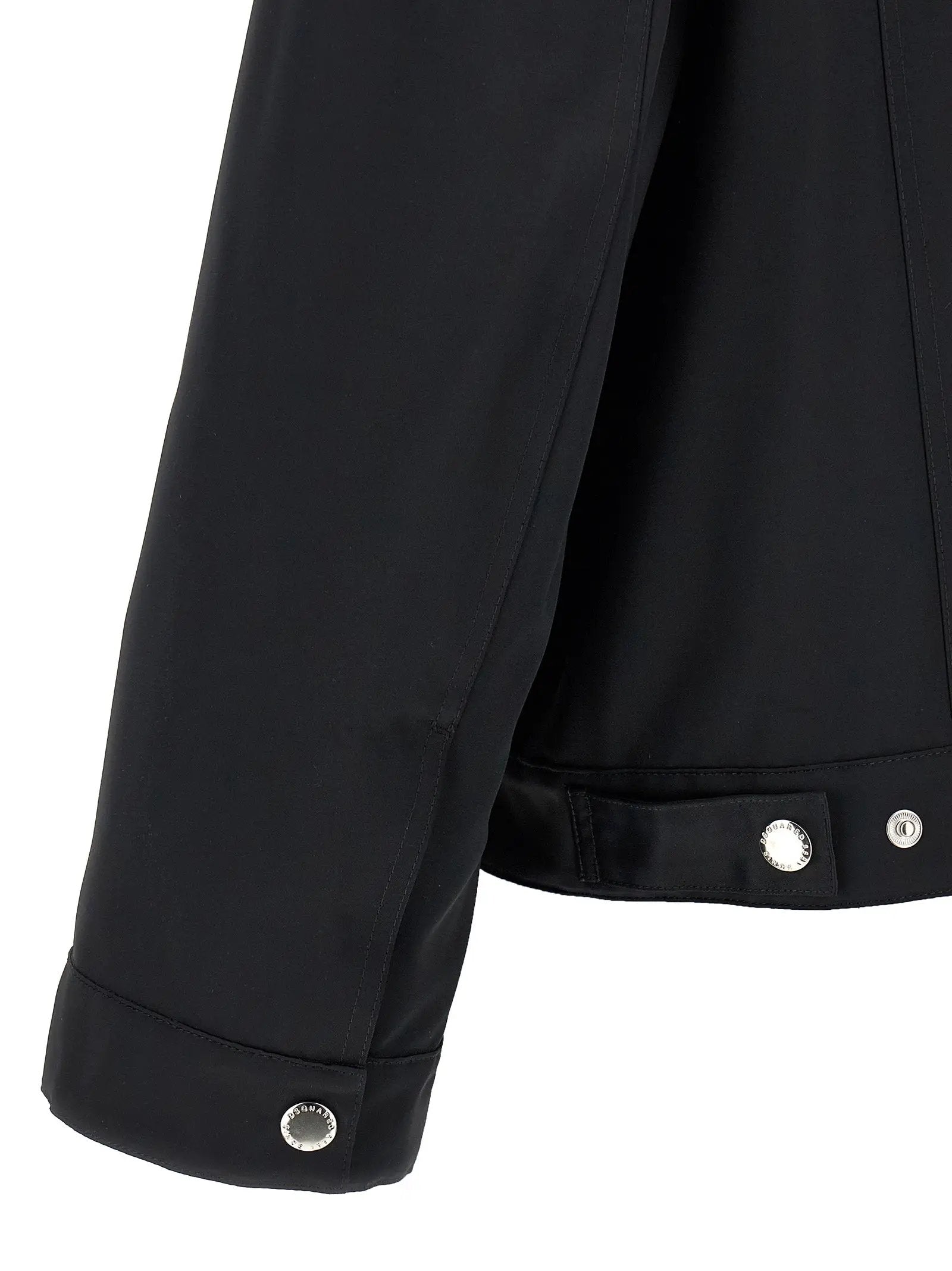 Dsquared² Black Polyester Full-Length Jacket