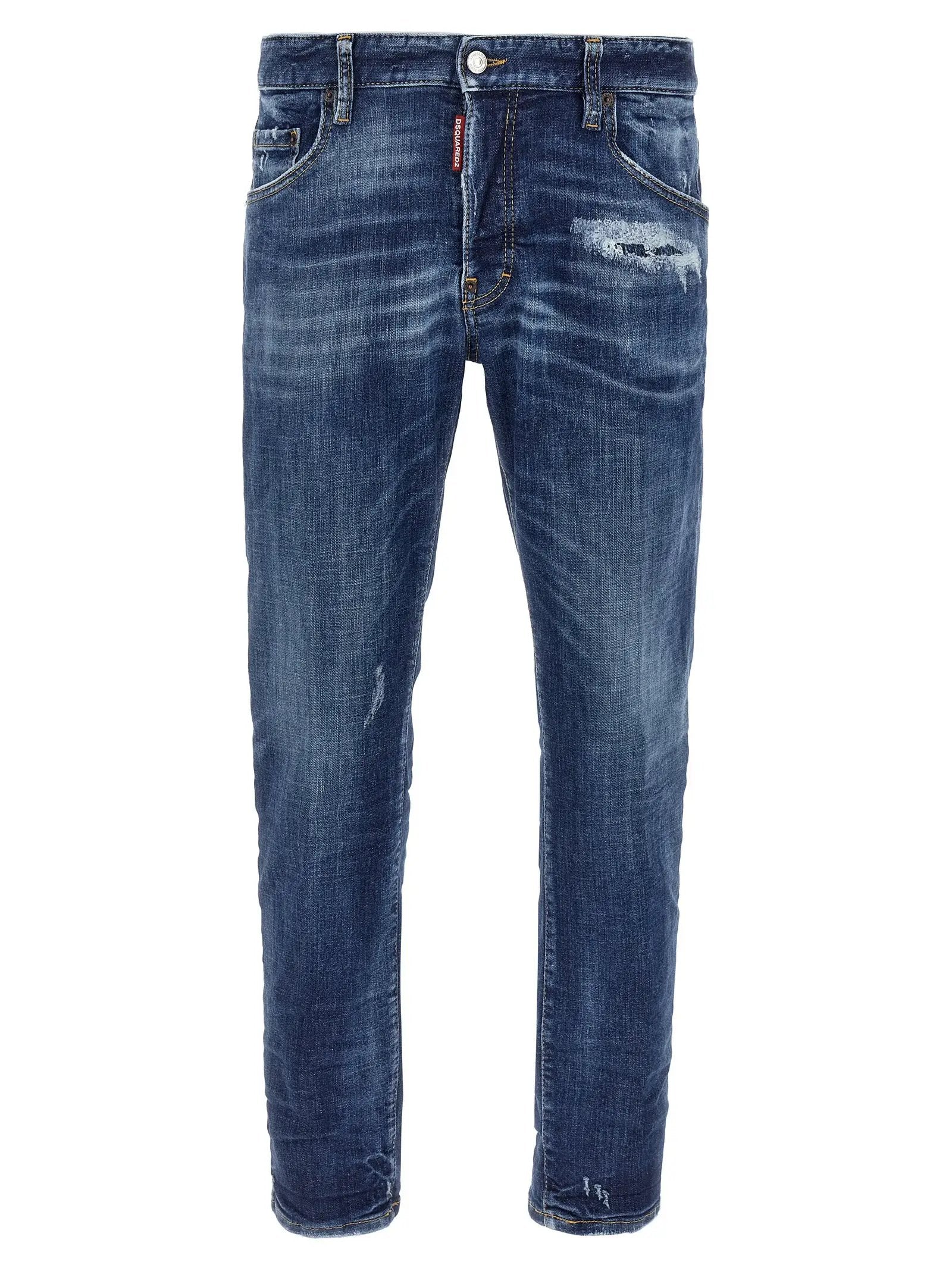 Dsquared² Blue Cotton Skinny Jeans
