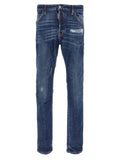 Dsquared² Blue Cotton Slim Fit Jeans