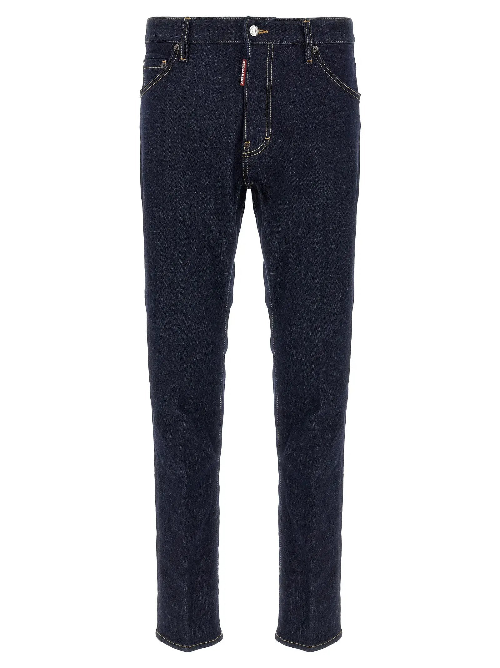 Dsquared² Blue Cotton Slim Fit Jeans