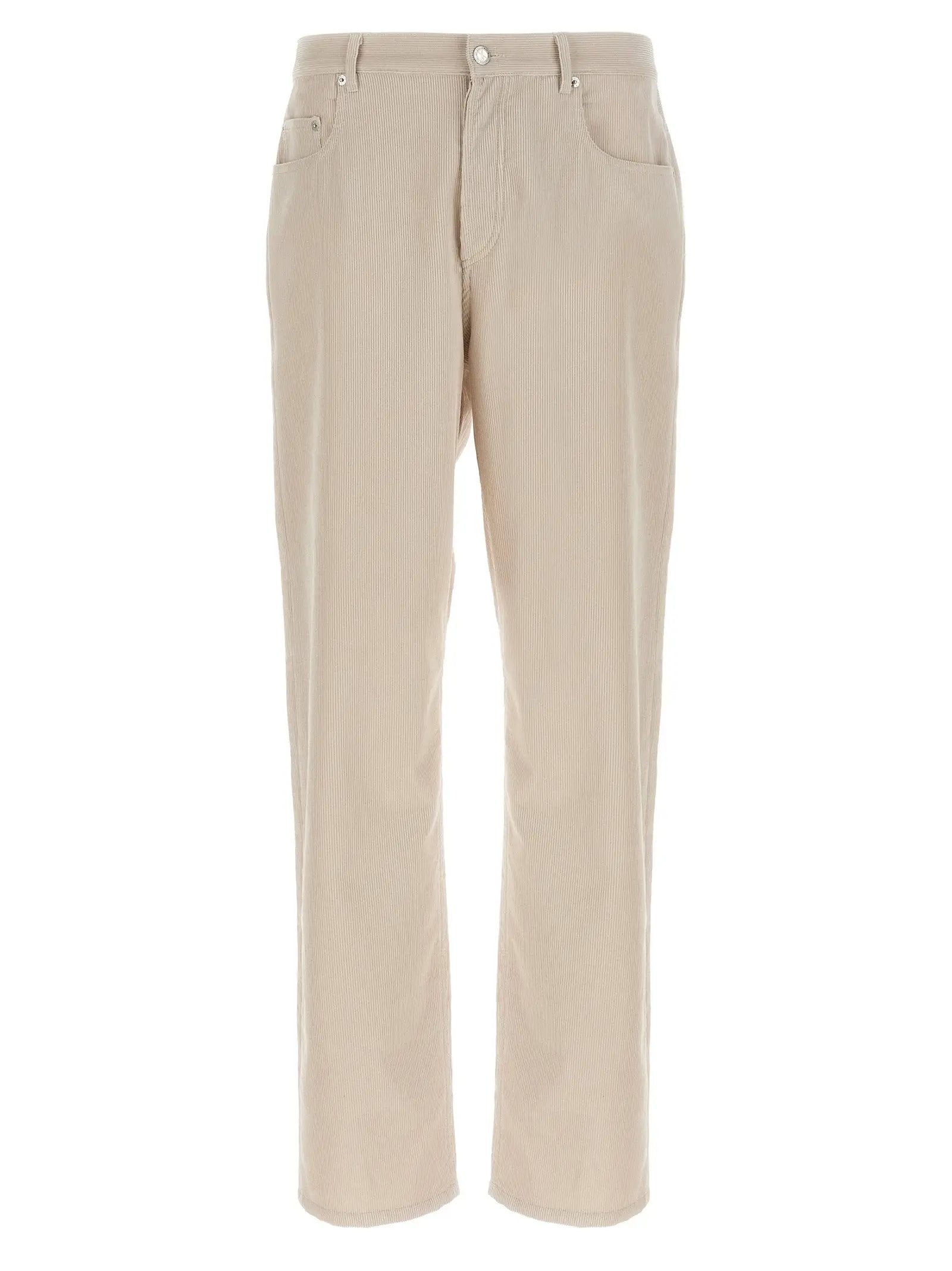 A.P.C. White Cotton Casual Pants