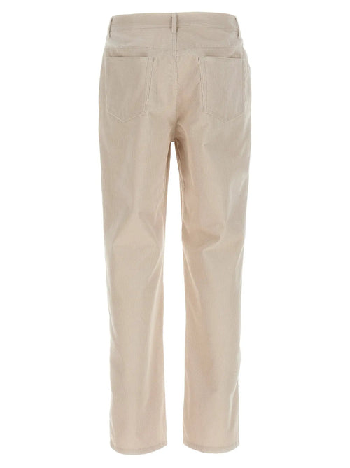 A.P.C. White Cotton Casual Pants