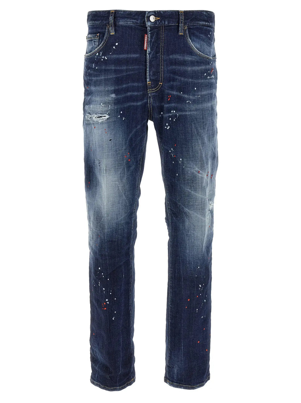 Dsquared² Blue Cotton Relaxed Fit Jeans