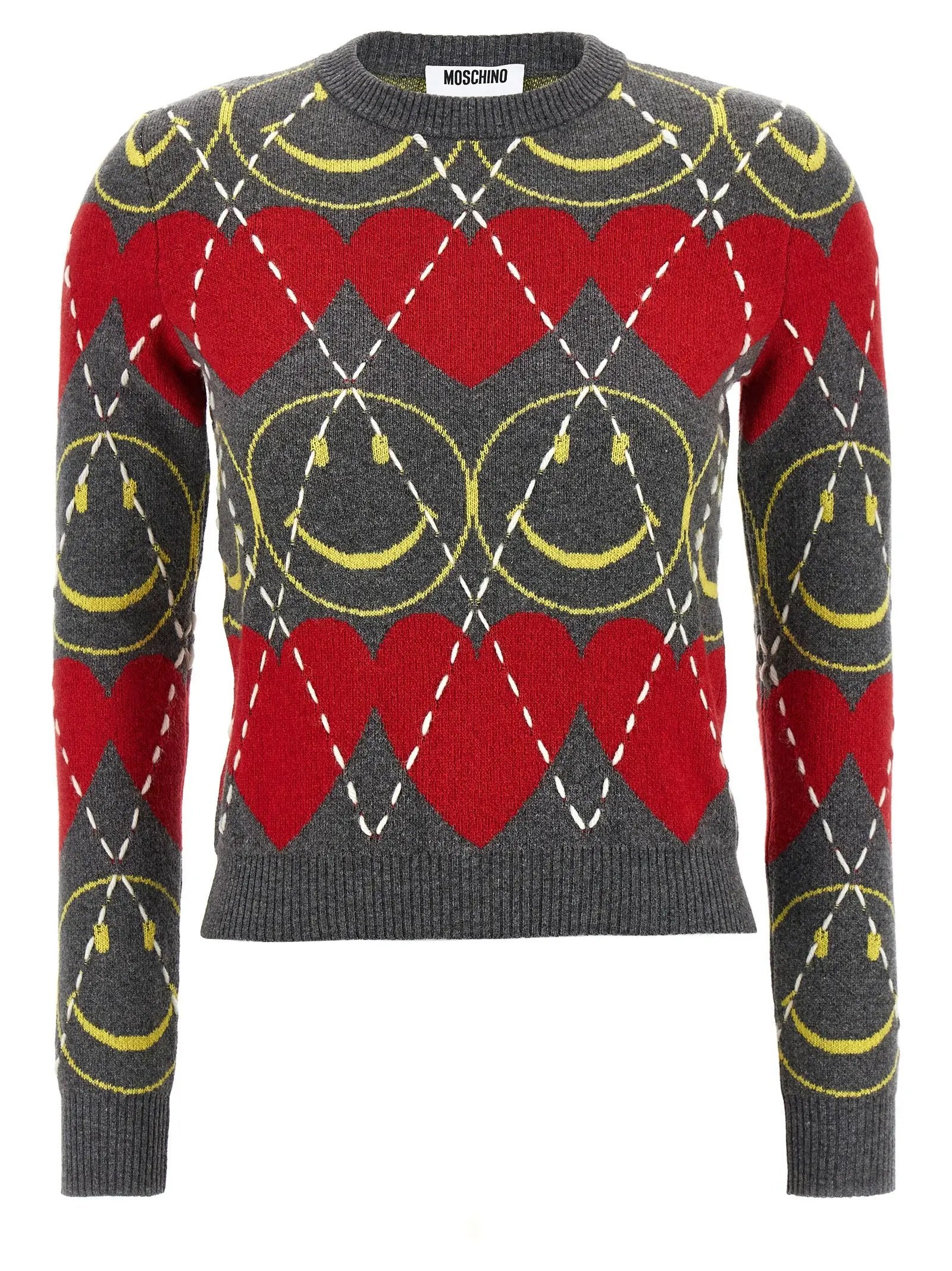 Moschino Multicolor Wool Cardigan