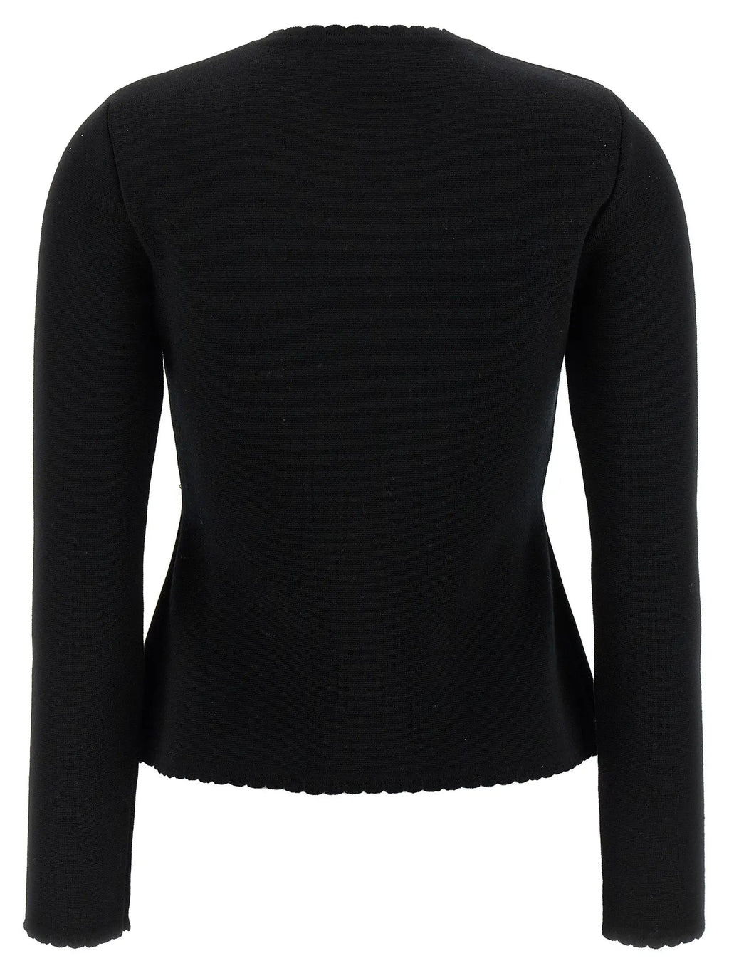 Moschino Black Virgin Wool Cardigan