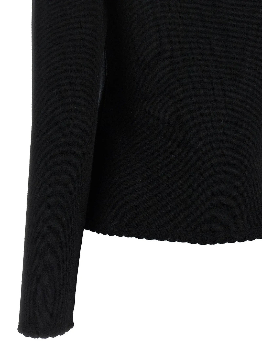 Moschino Black Virgin Wool Cardigan