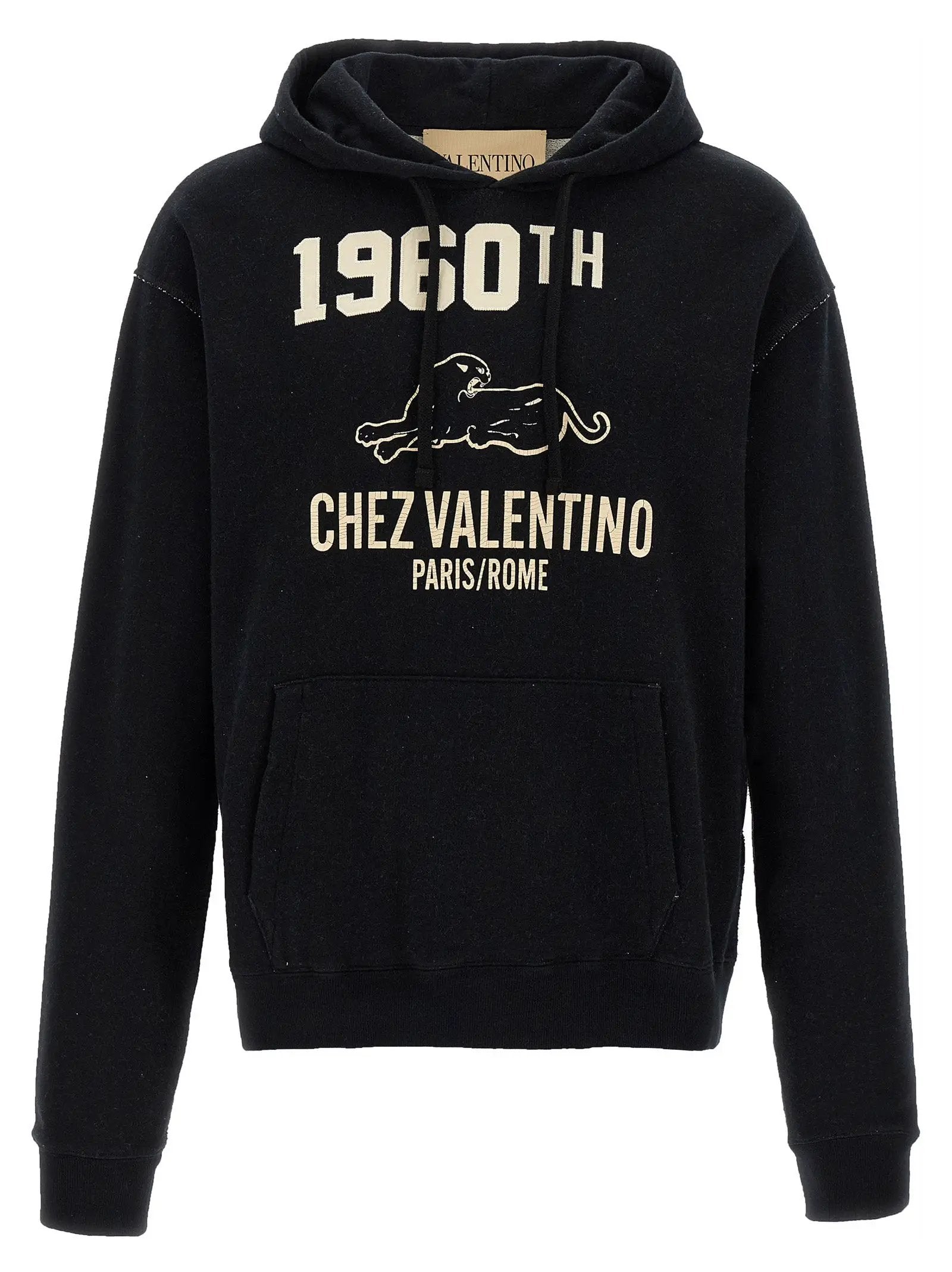 Valentino Garavani Black Cotton Sweatshirt