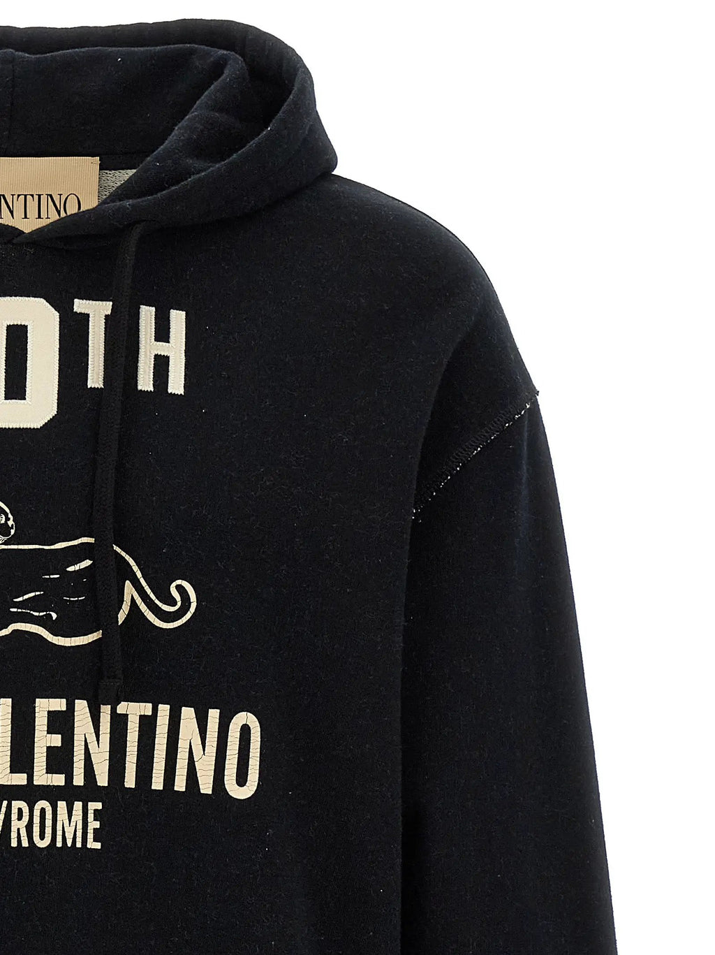 Valentino Garavani Black Cotton Sweatshirt