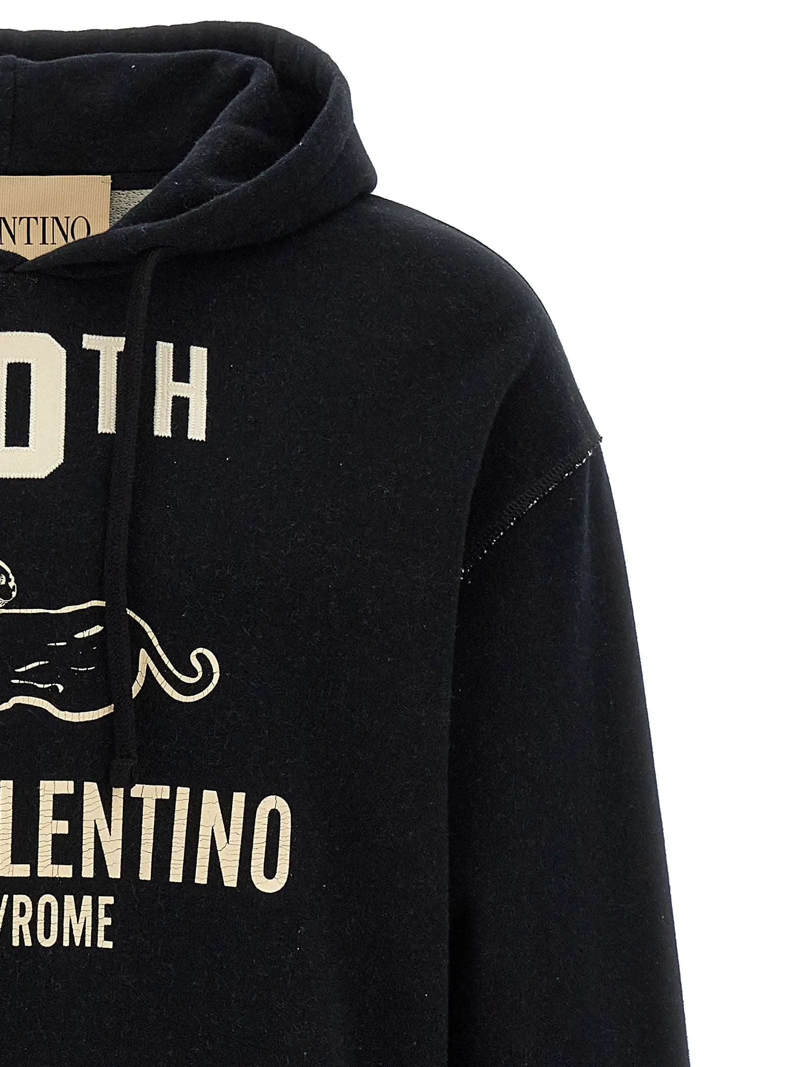 Valentino Garavani Black Cotton Sweatshirt