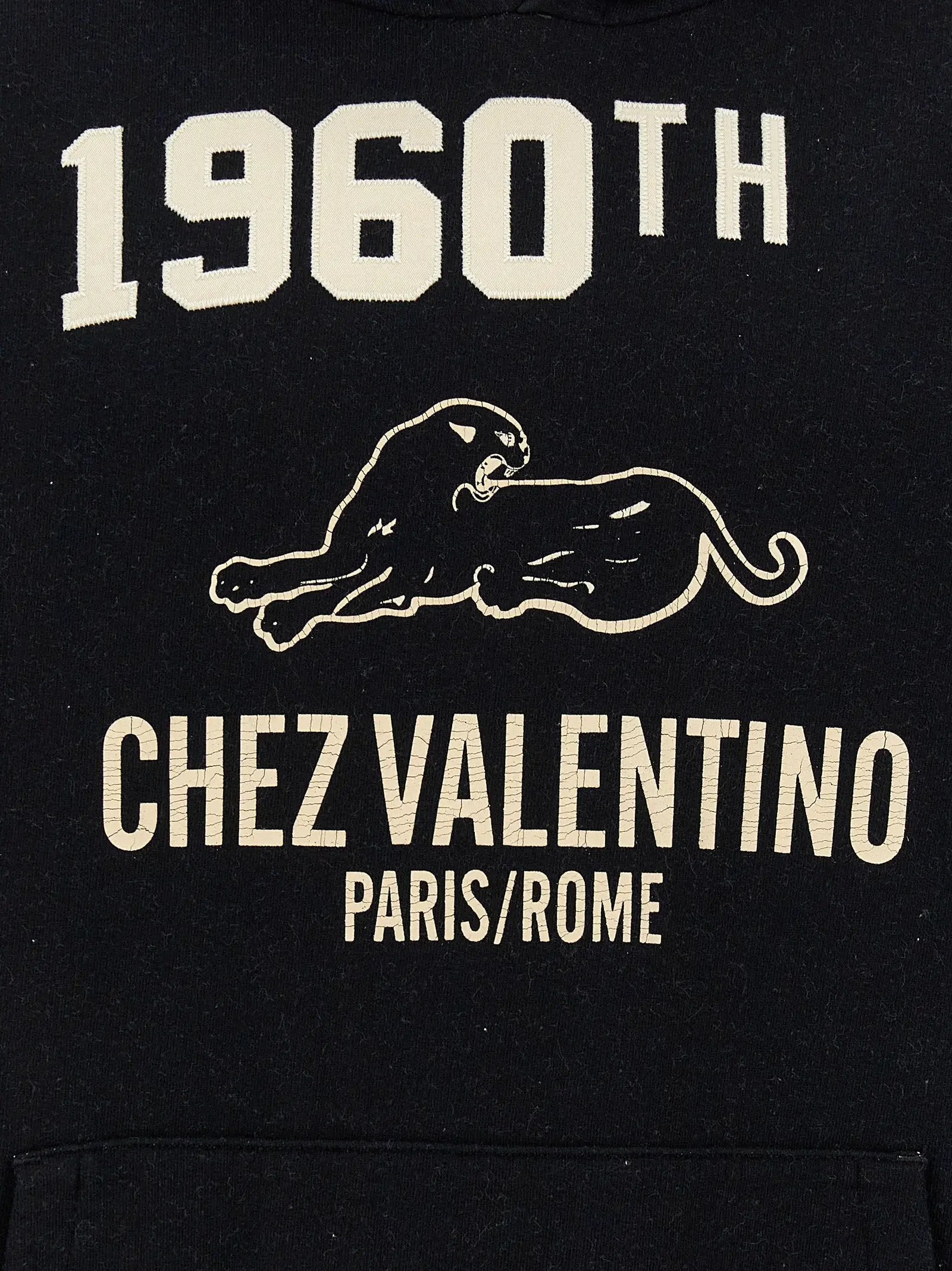 Valentino Garavani Black Cotton Sweatshirt