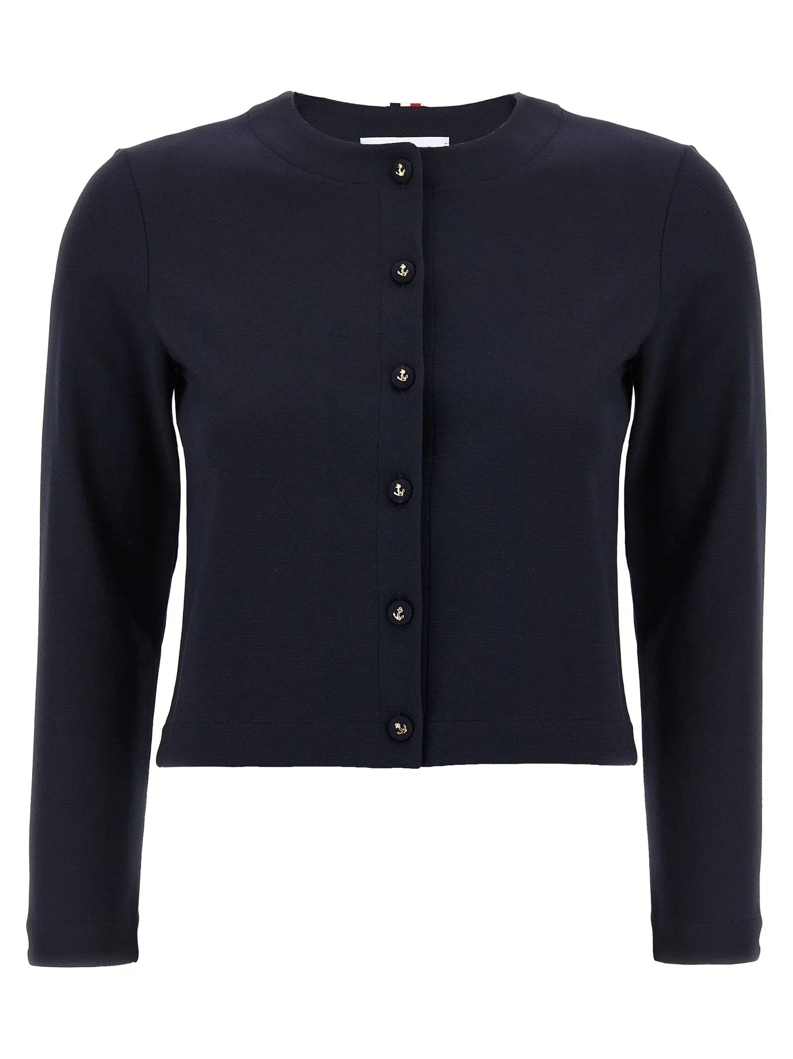 Thom Browne Blue Viscose Cardigan